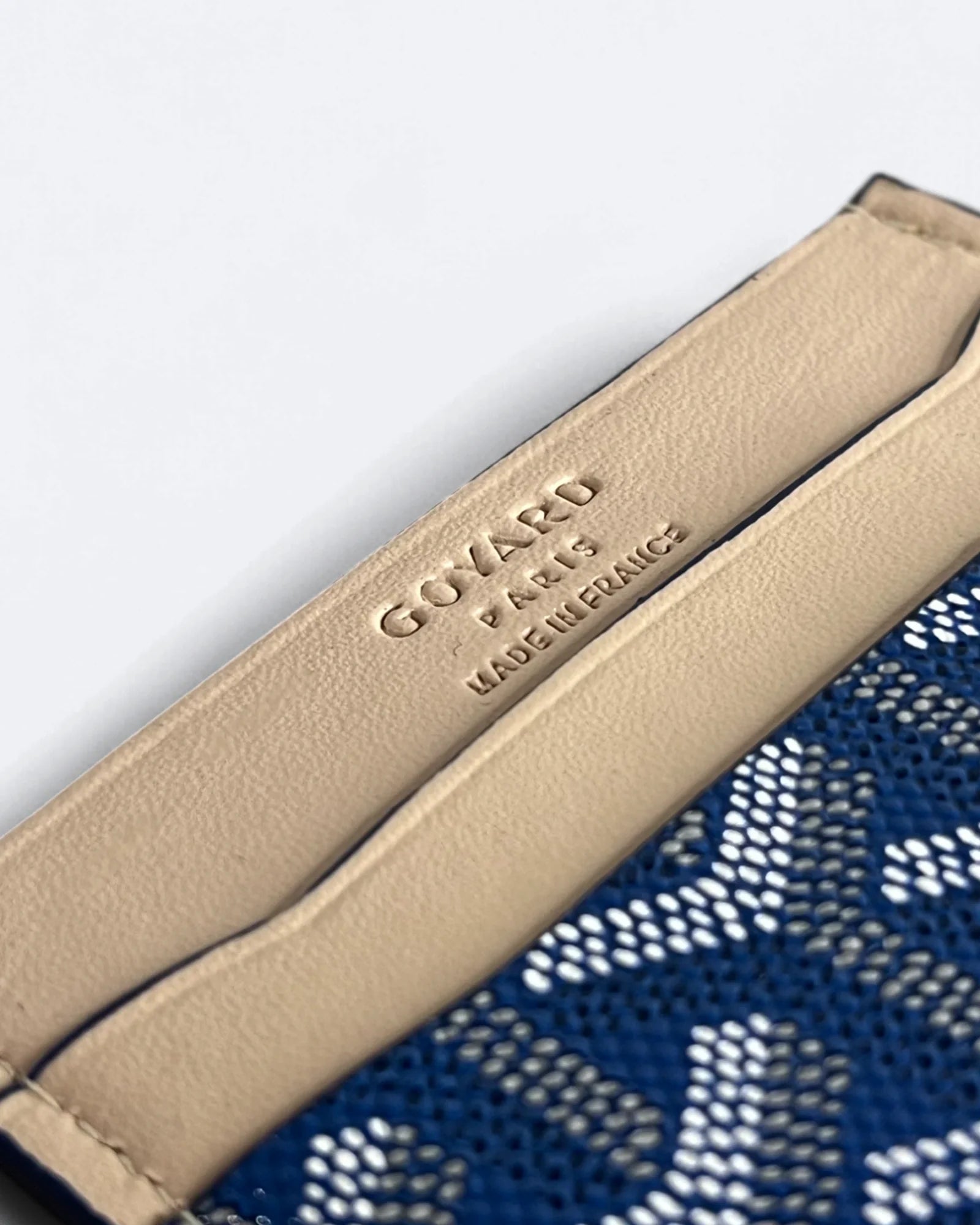 Goyard Cardholder se vzorem – modrá/béžová