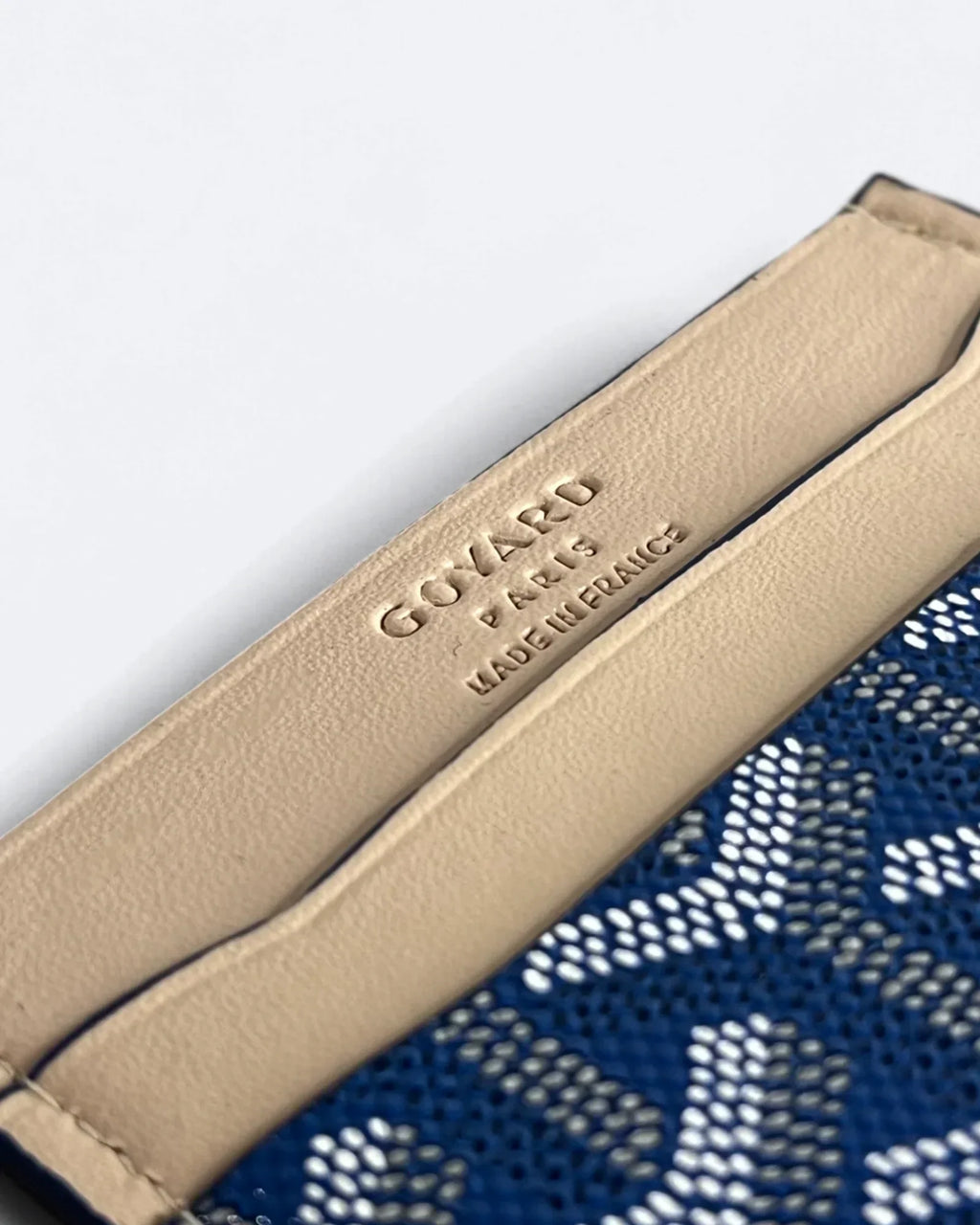 Goyard Cardholder se vzorem – modrá/béžová