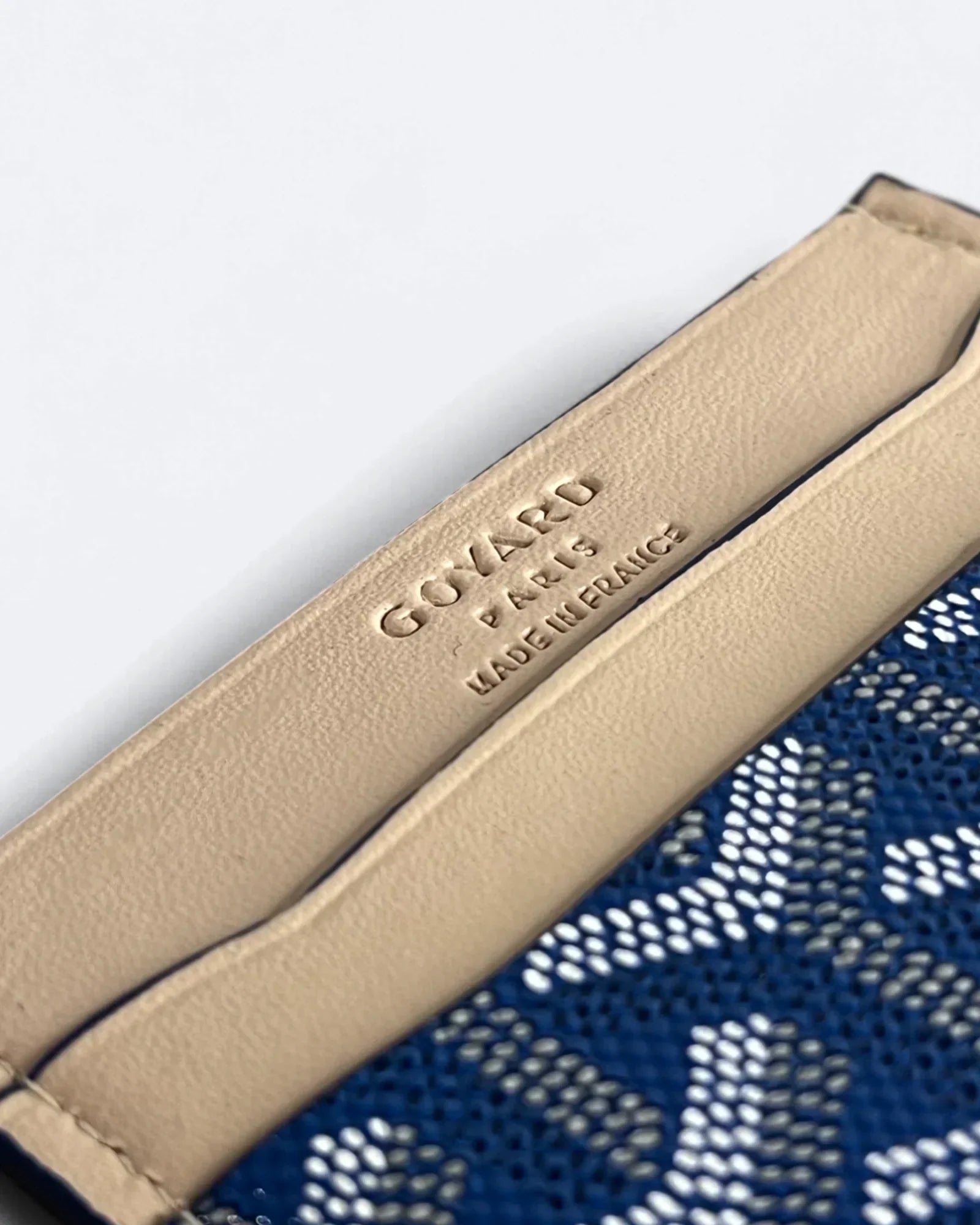 Goyard Cardholder se vzorem – modrá/béžová