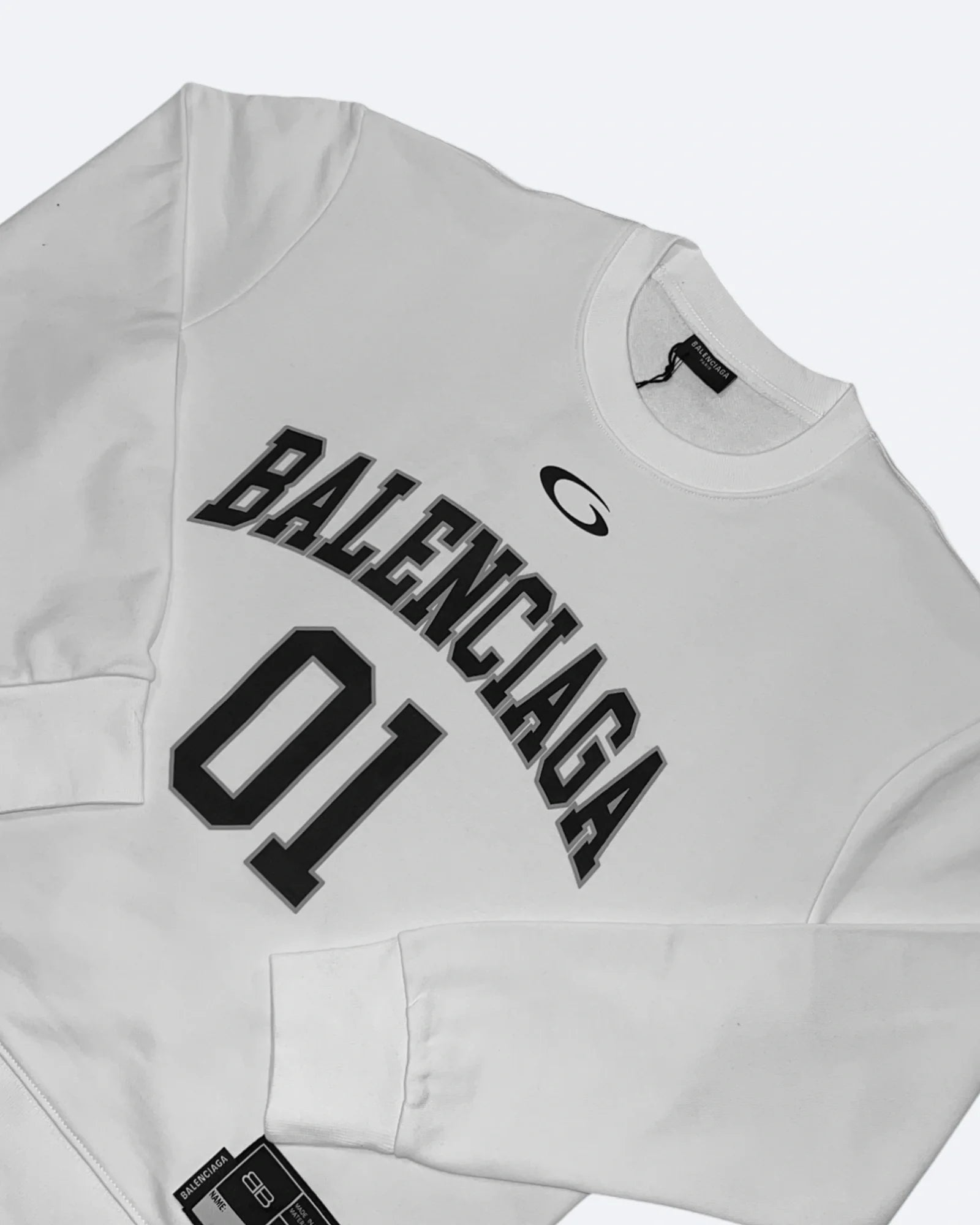 Balenciaga - 01 Mikina s logem College - bílá