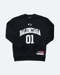Balenciaga – 01 Mikina s logem vysoké školy – černá