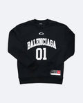 Balenciaga – 01 Mikina s logem vysoké školy – černá