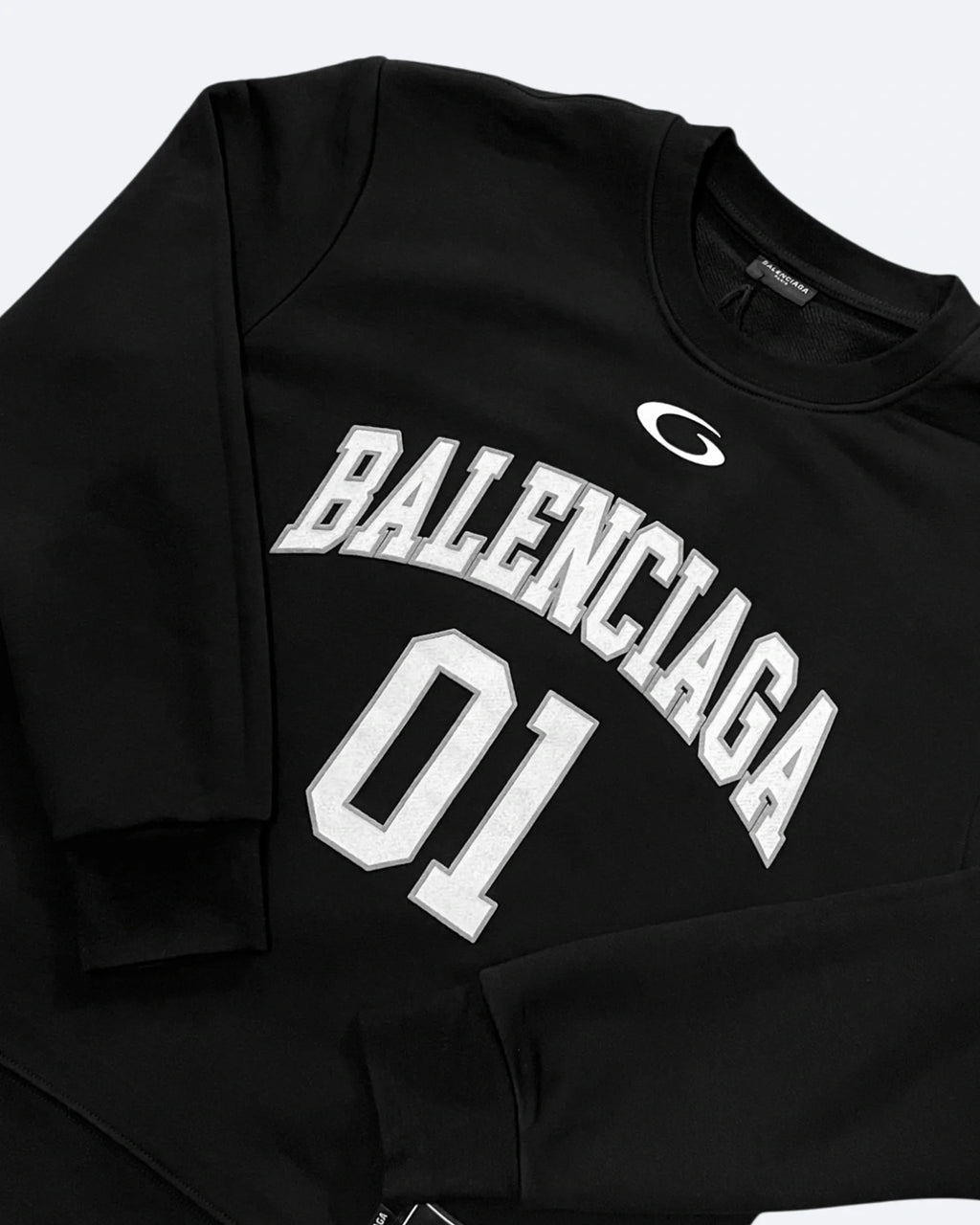Balenciaga – 01 Mikina s logem vysoké školy – černá