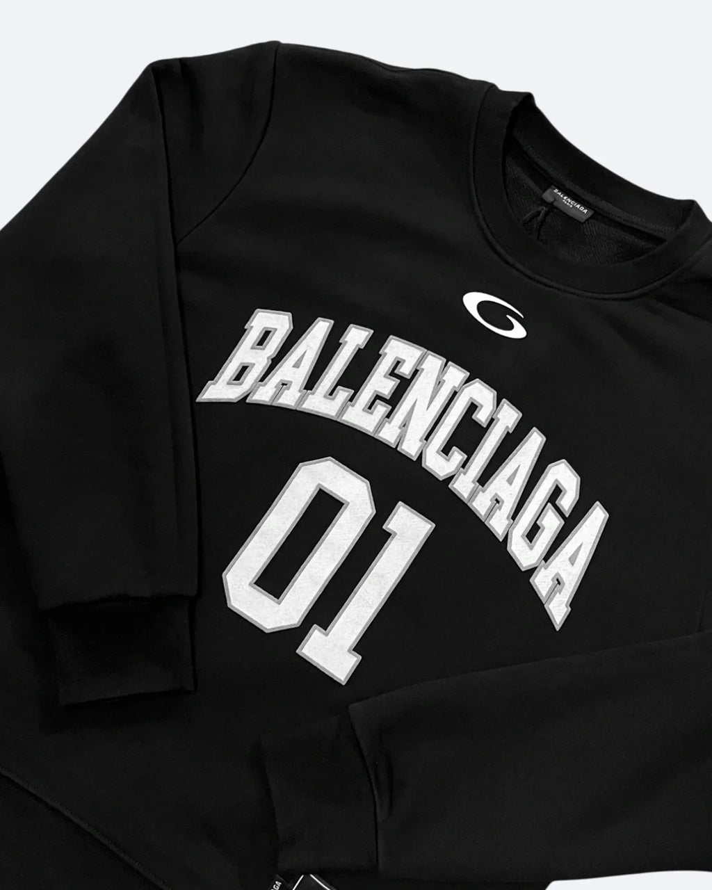 Balenciaga – 01 Mikina s logem vysoké školy – černá