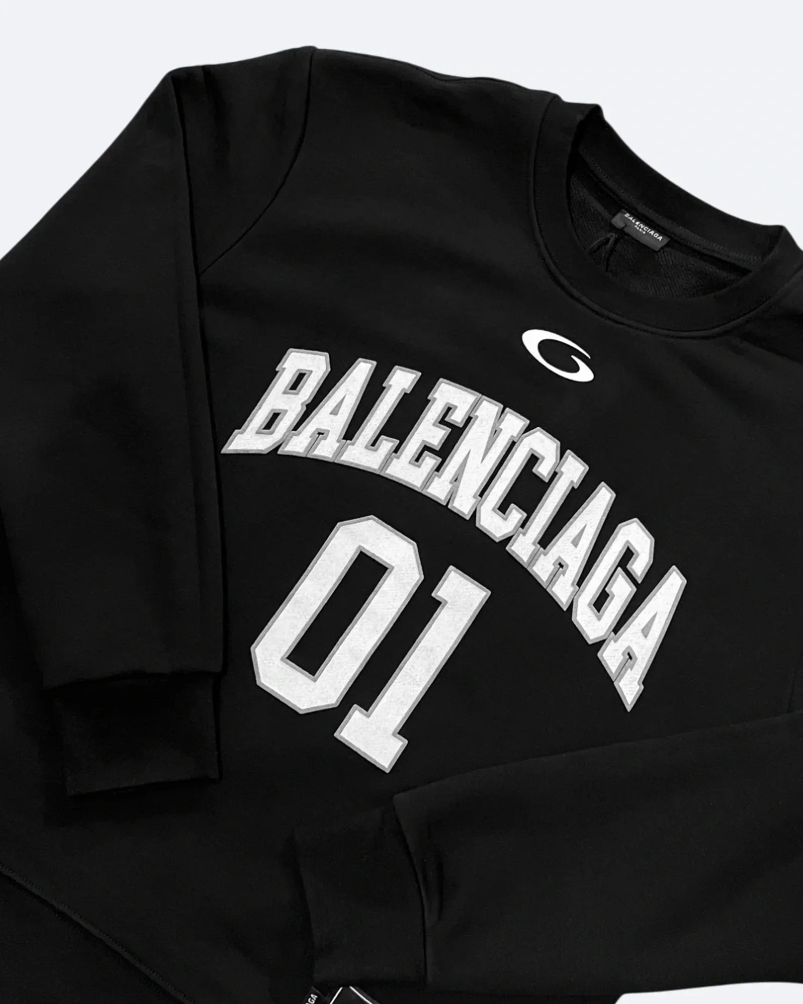 Balenciaga – 01 Mikina s logem vysoké školy – černá