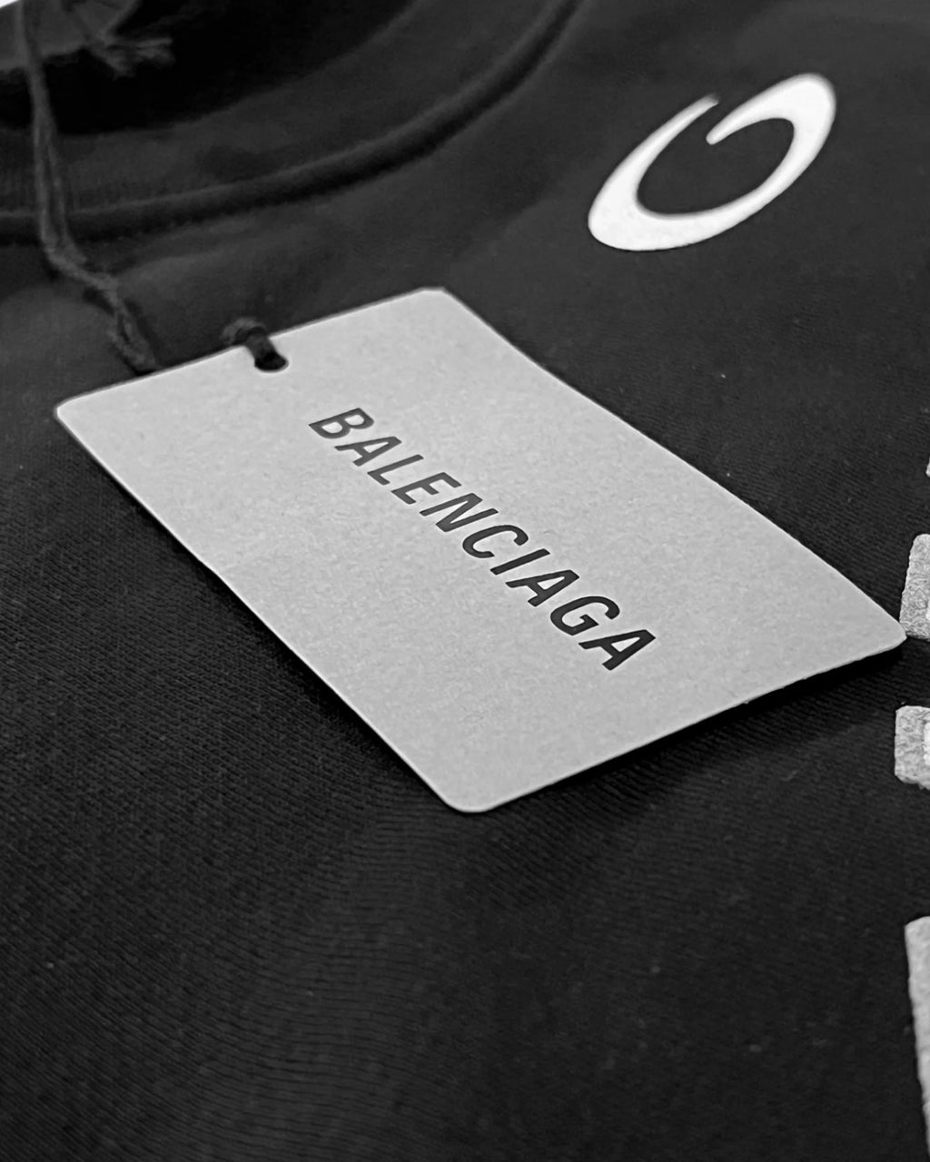 Balenciaga – 01 Mikina s logem vysoké školy – černá