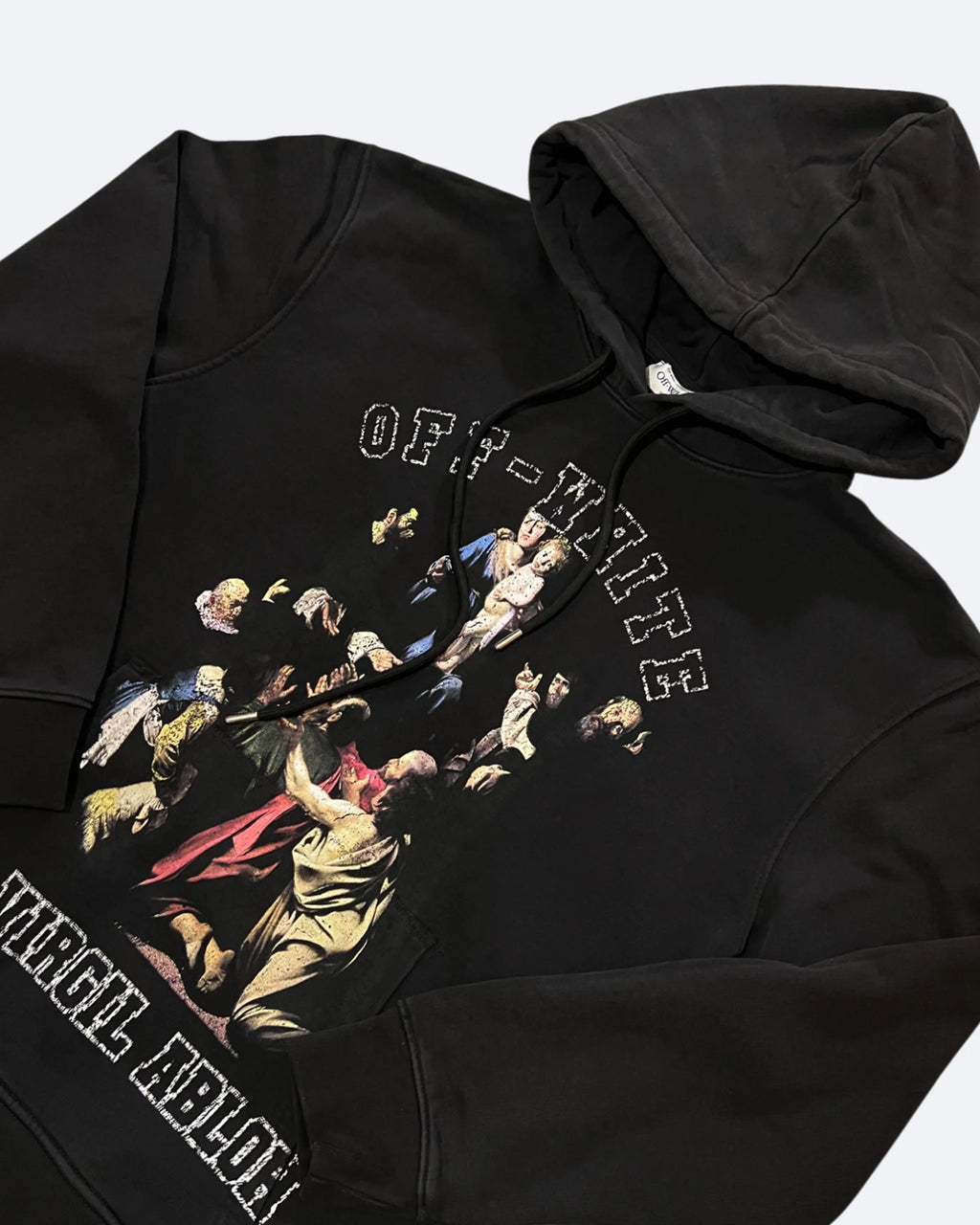 Off-White - Mikina s potiskem Caravaggio - černá
