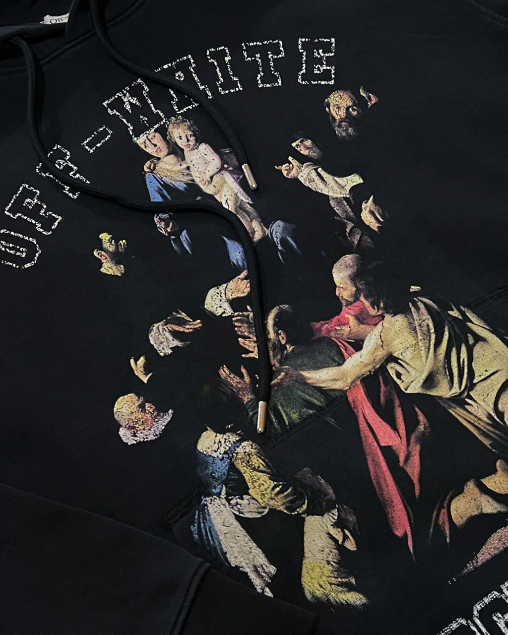 Off-White - Mikina s potiskem Caravaggio - černá