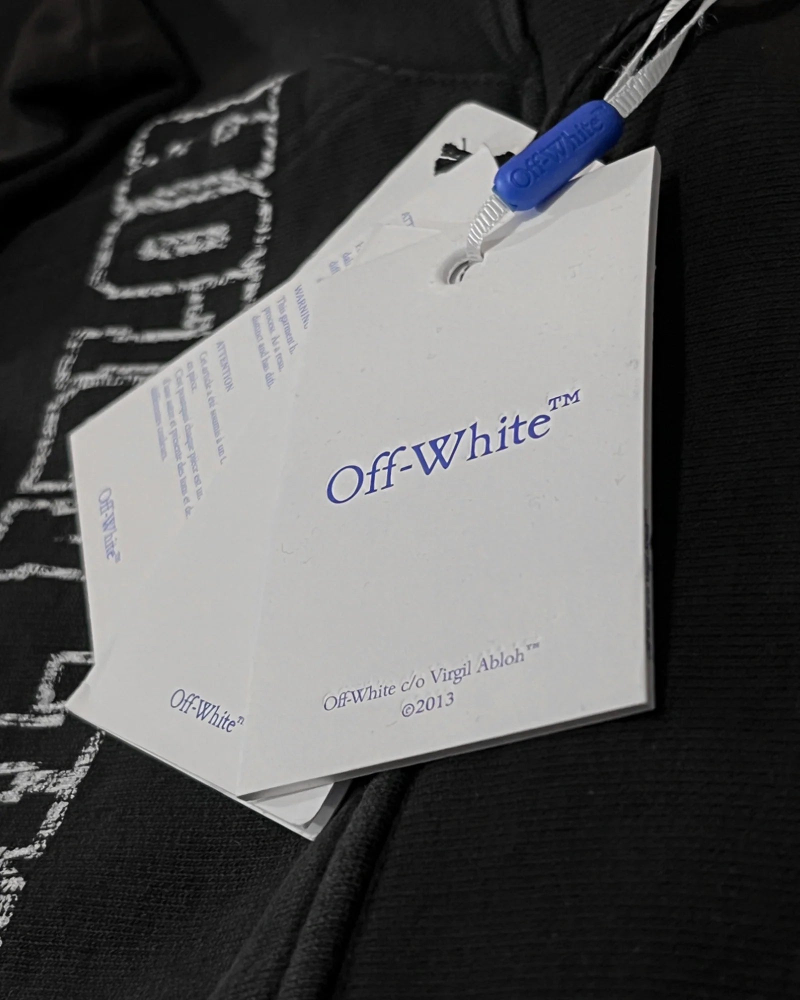 Off-White - Mikina s potiskem Caravaggio - černá