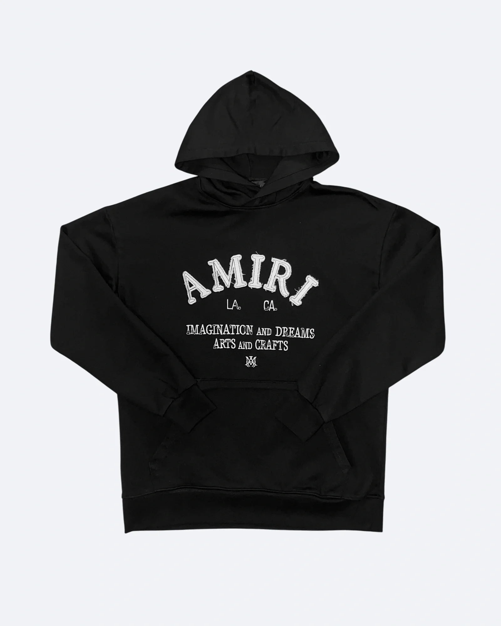 Amiri - Mikina s kapucí s vintage logem - černá