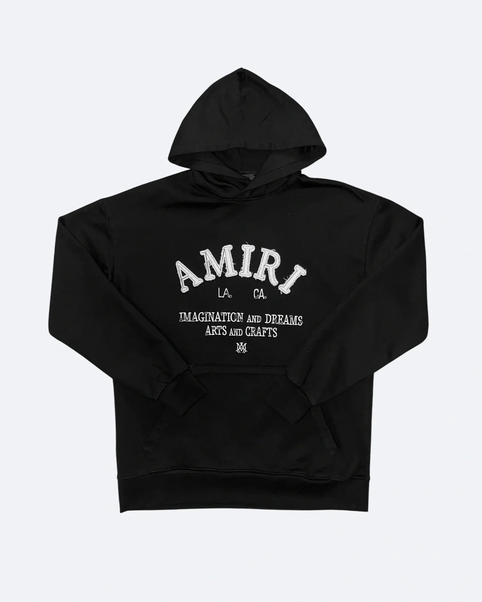 Amiri - Mikina s kapucí s vintage logem - černá