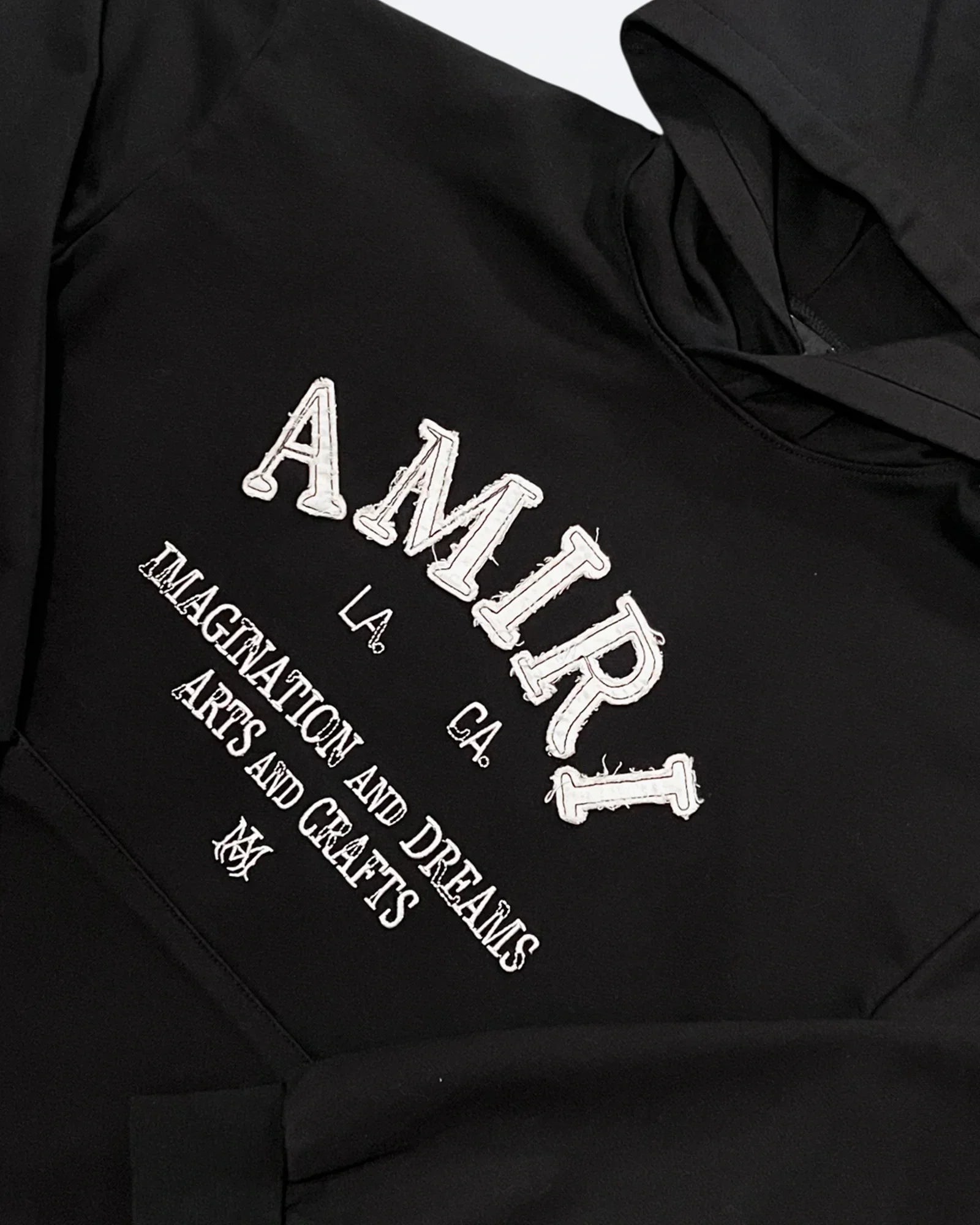 Amiri - Mikina s kapucí s vintage logem - černá