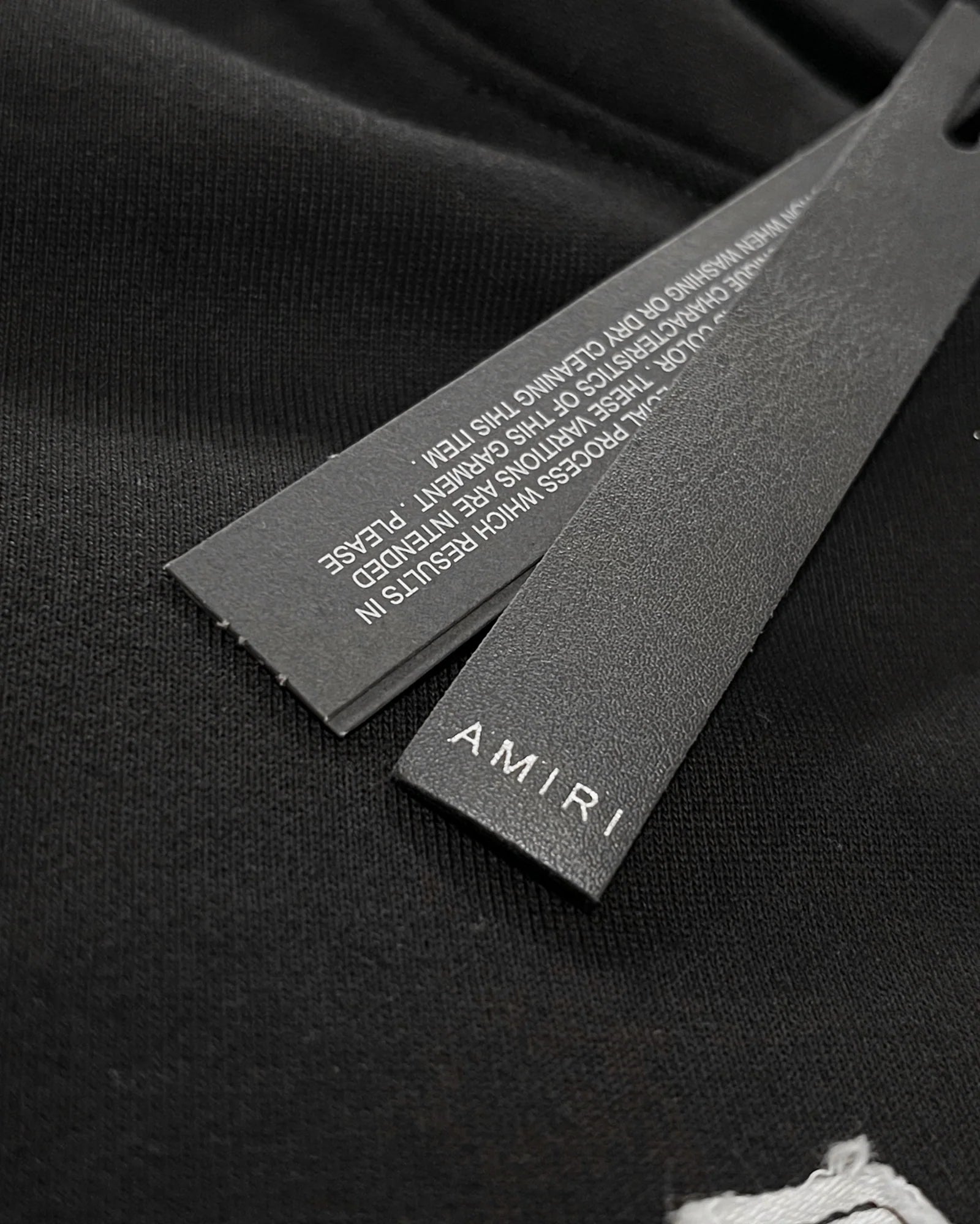 Amiri - Mikina s kapucí s vintage logem - černá