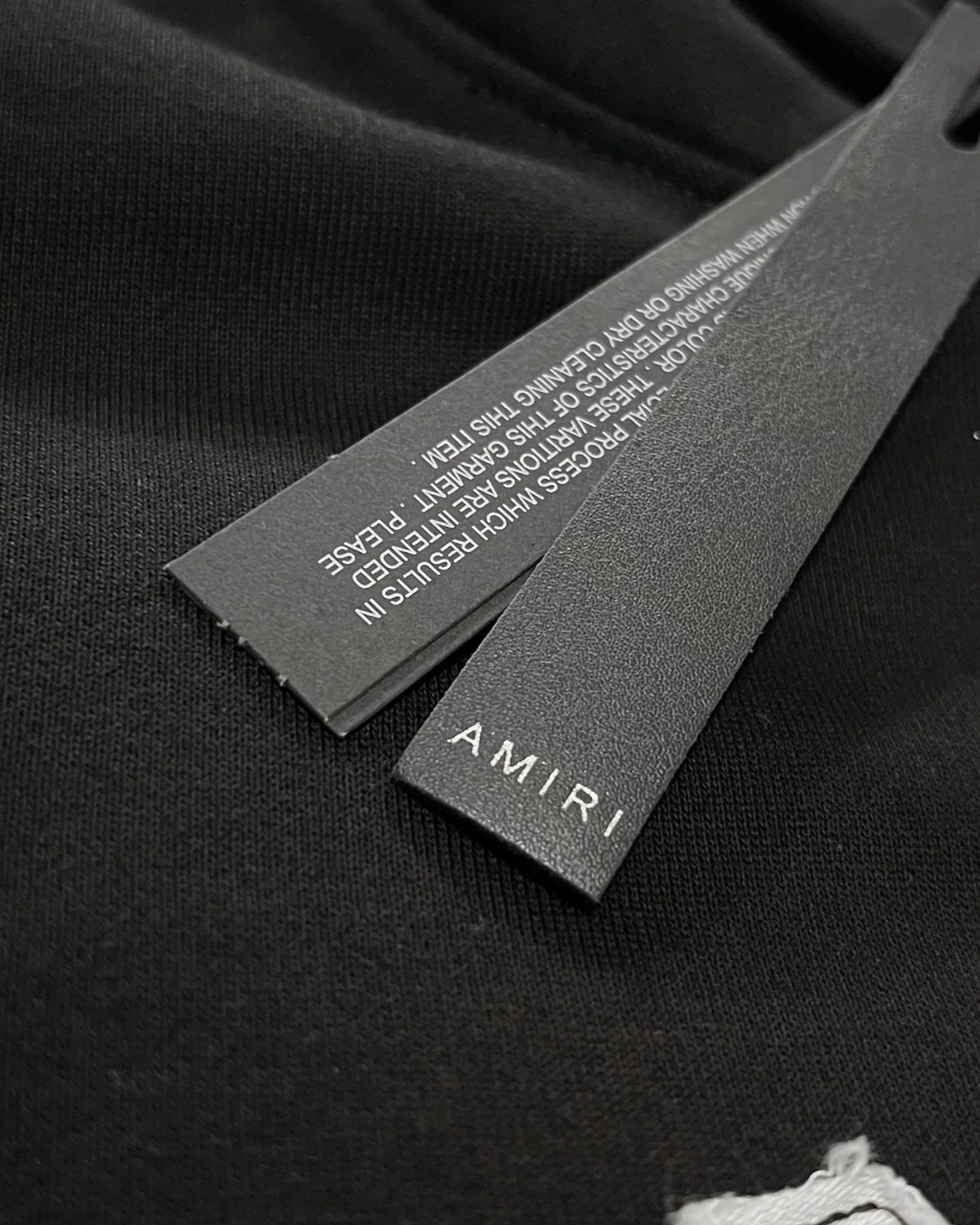 Amiri - Mikina s kapucí s vintage logem - černá