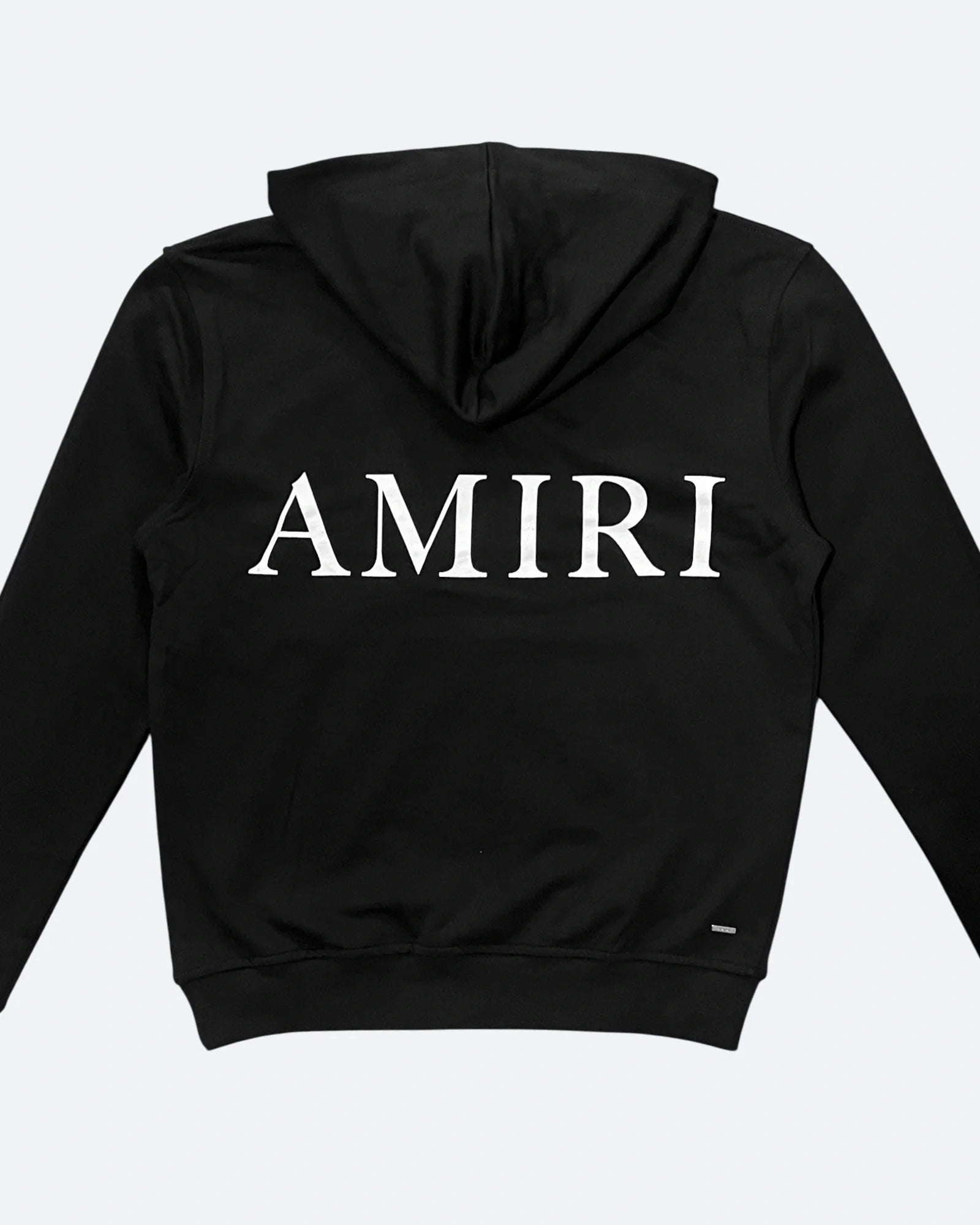 Amiri – klasická mikina s kapucí s logem – černá