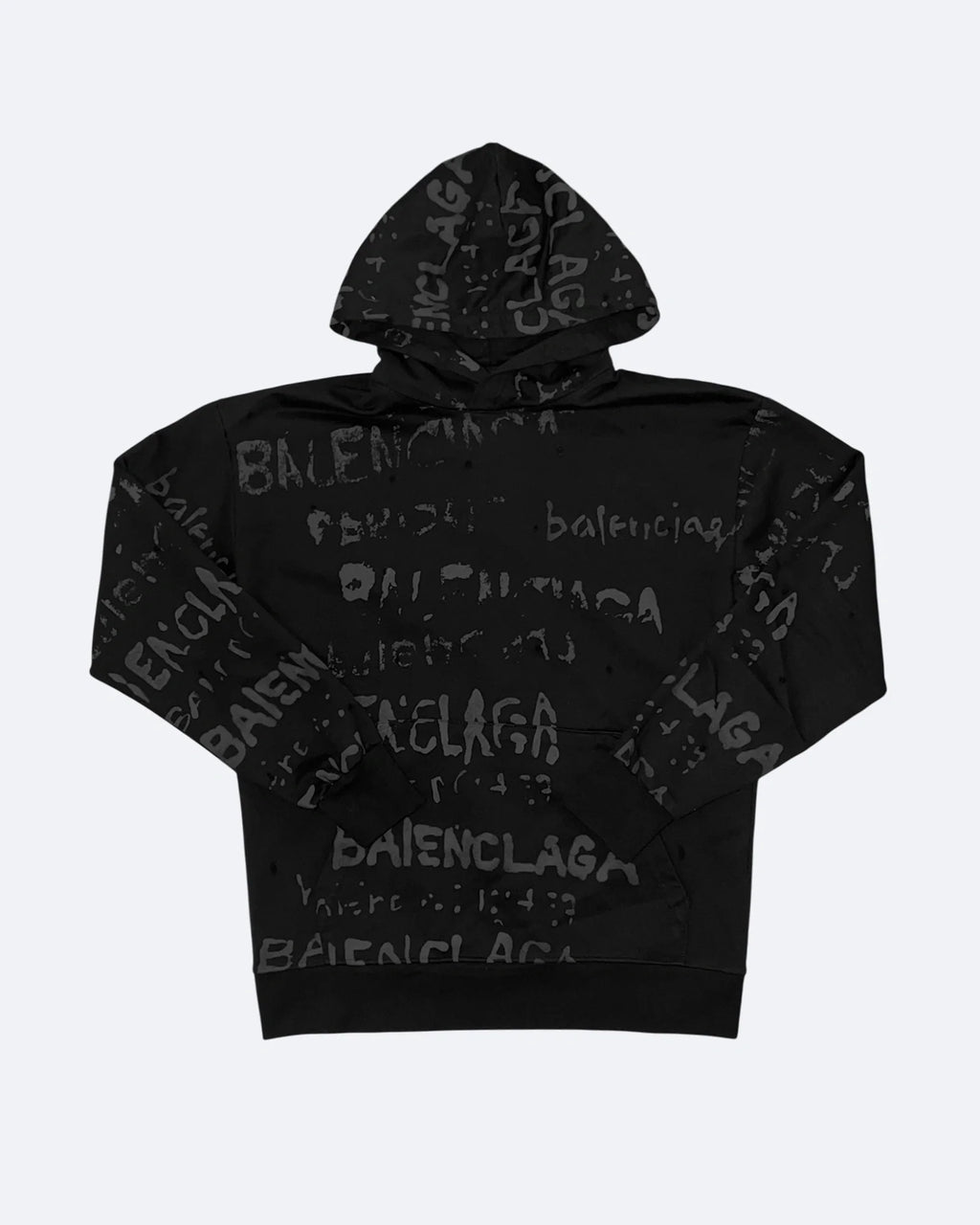 Balenciaga – mikina Shadow Script – černá