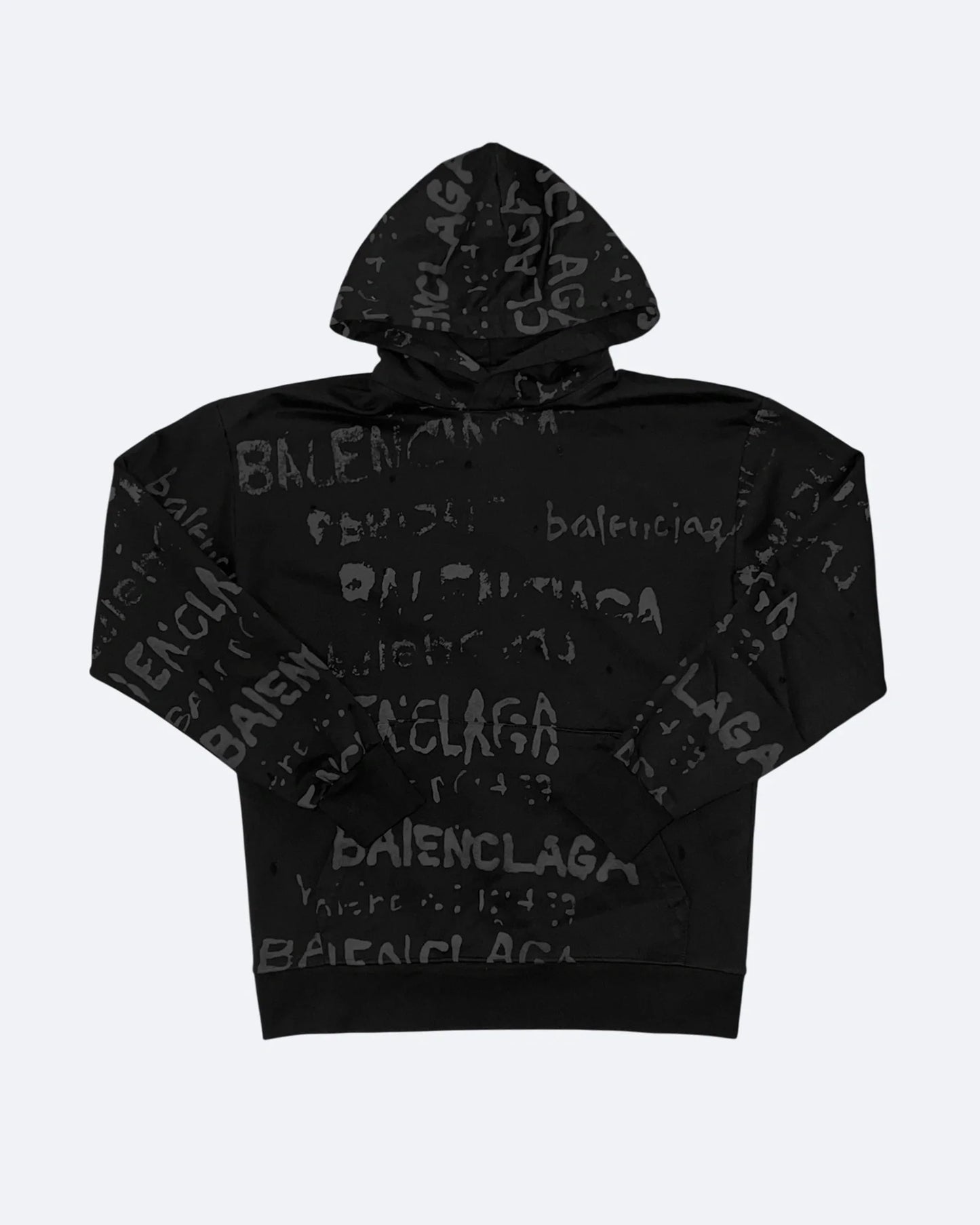 Balenciaga – mikina Shadow Script – černá