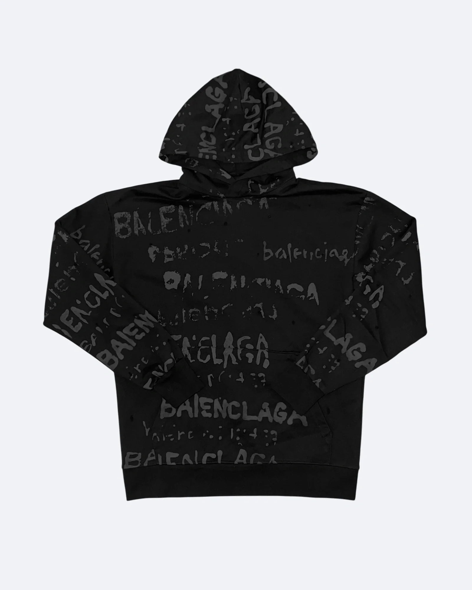 Balenciaga – mikina Shadow Script – černá