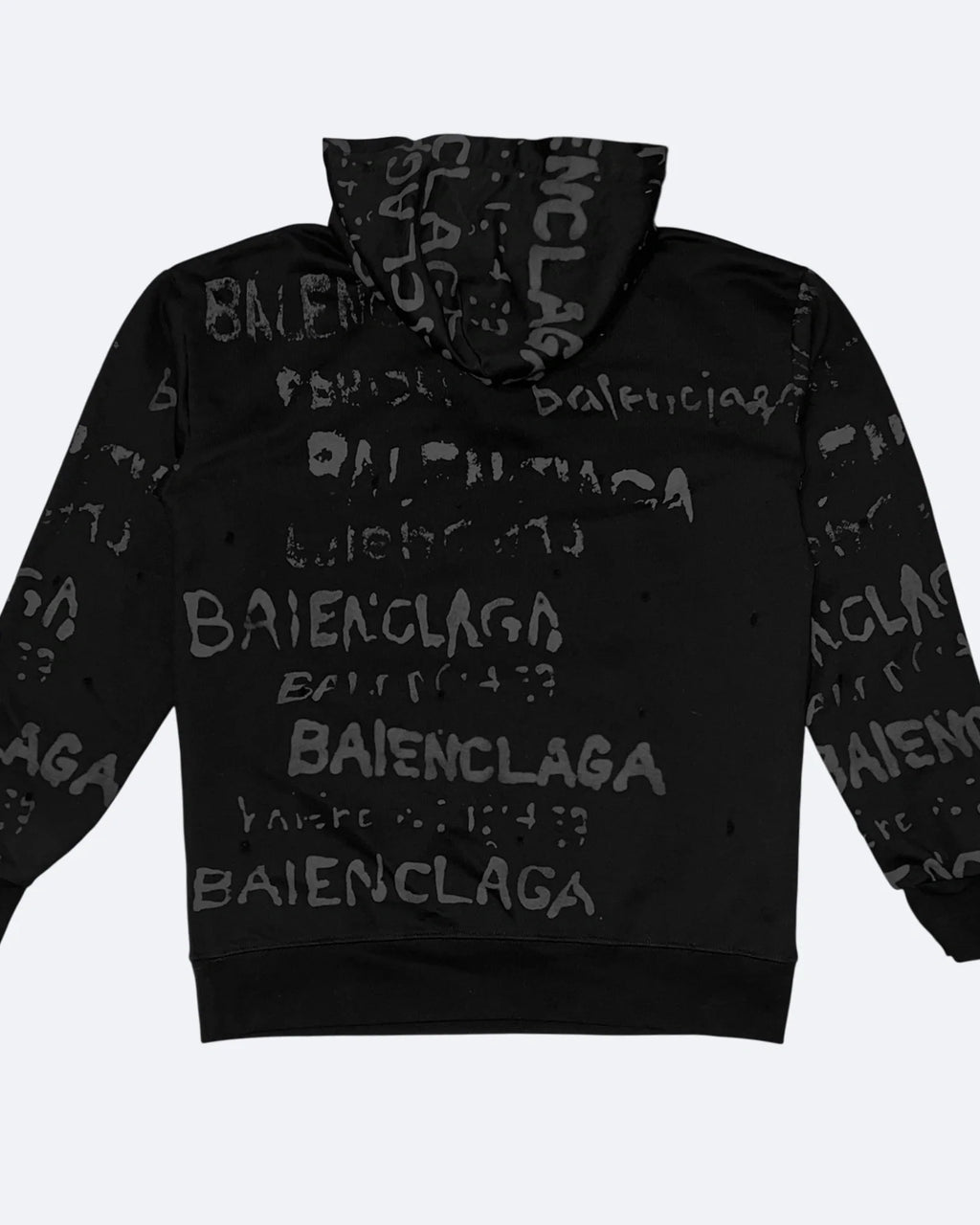 Balenciaga – mikina Shadow Script – černá
