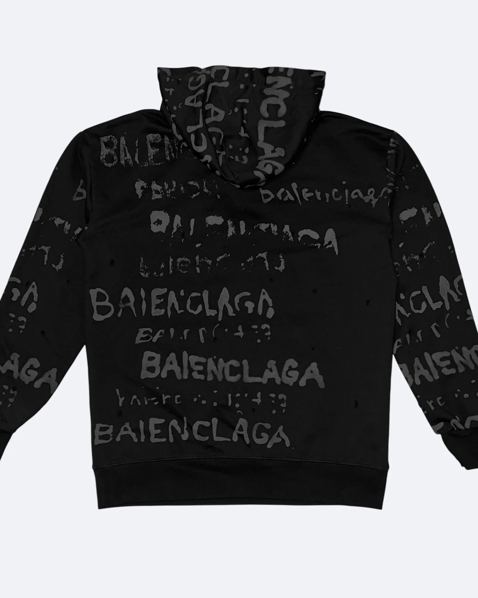 Balenciaga – mikina Shadow Script – černá
