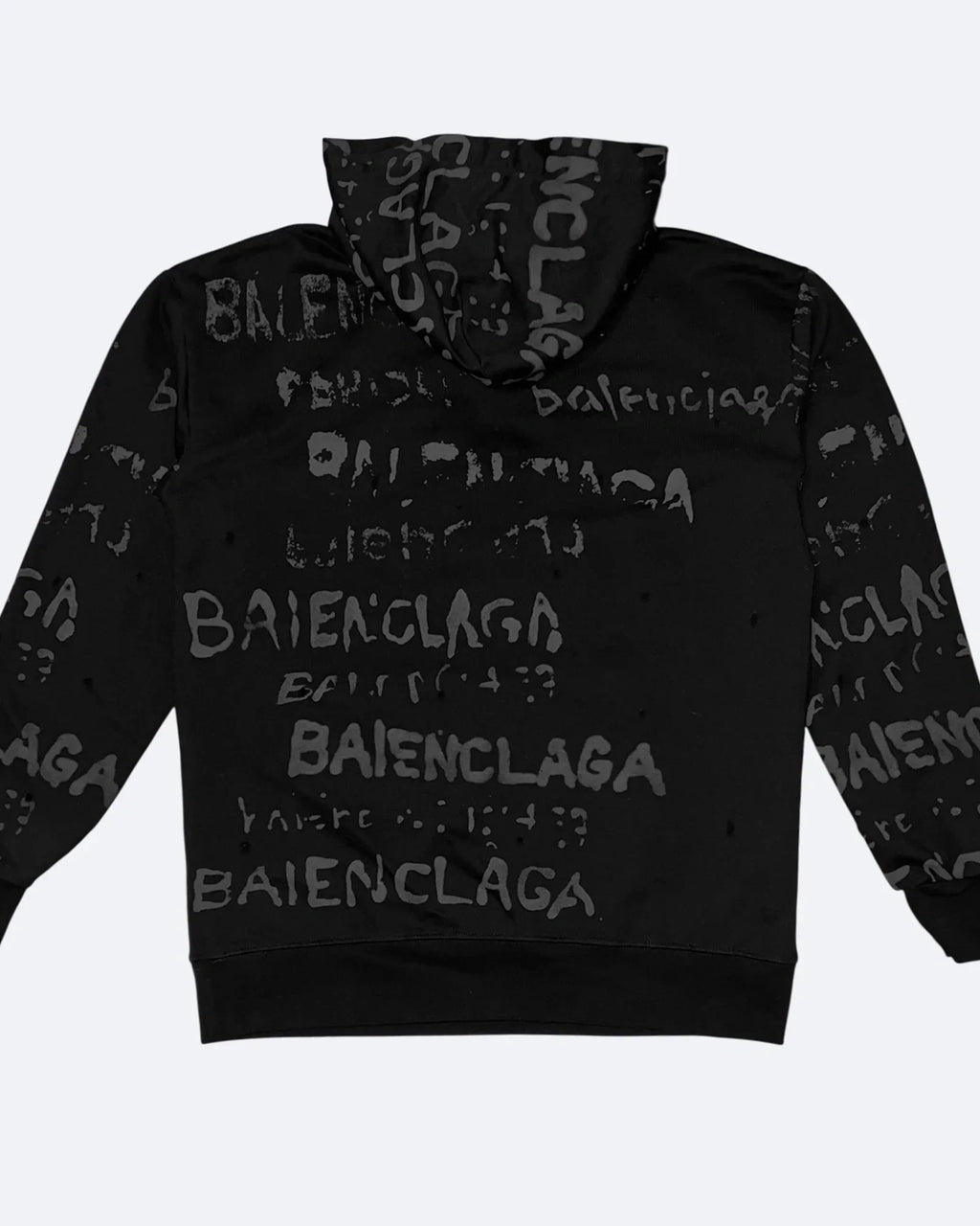 Balenciaga – mikina Shadow Script – černá