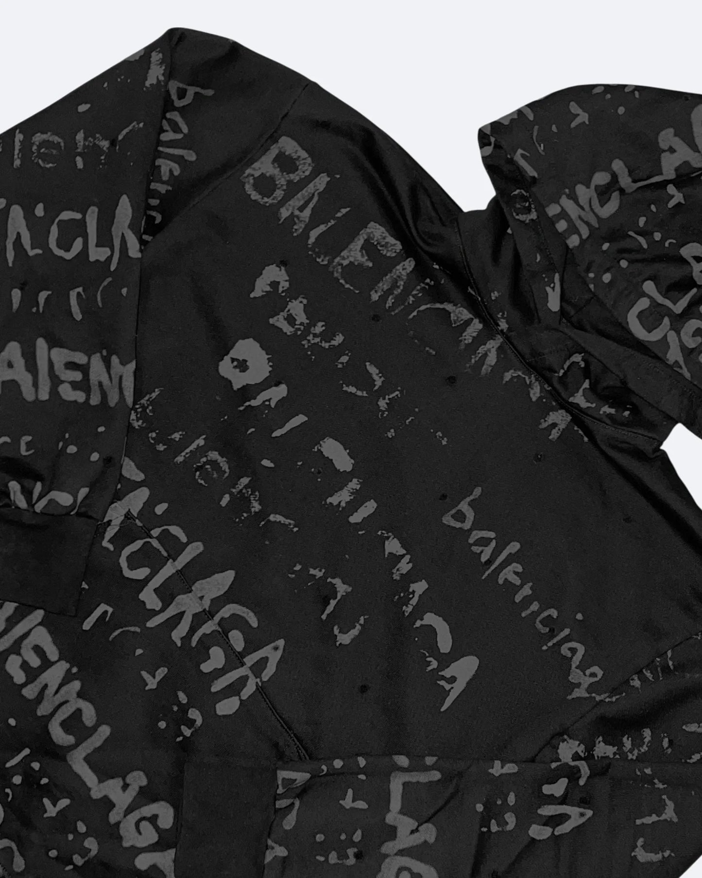 Balenciaga – mikina Shadow Script – černá