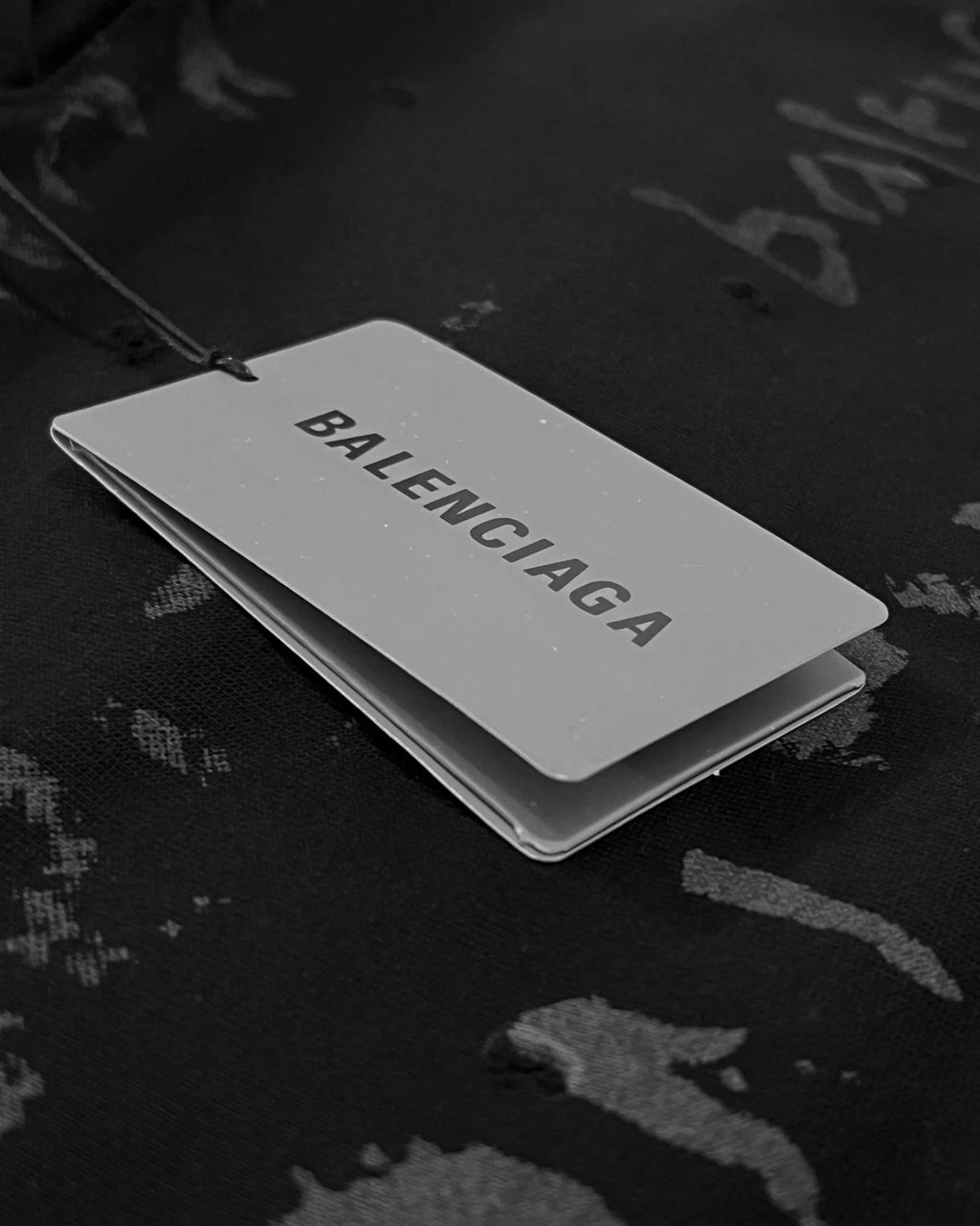 Balenciaga – mikina Shadow Script – černá