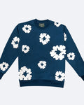 Denim Tears - Mikina Cotton Wreath - modrá