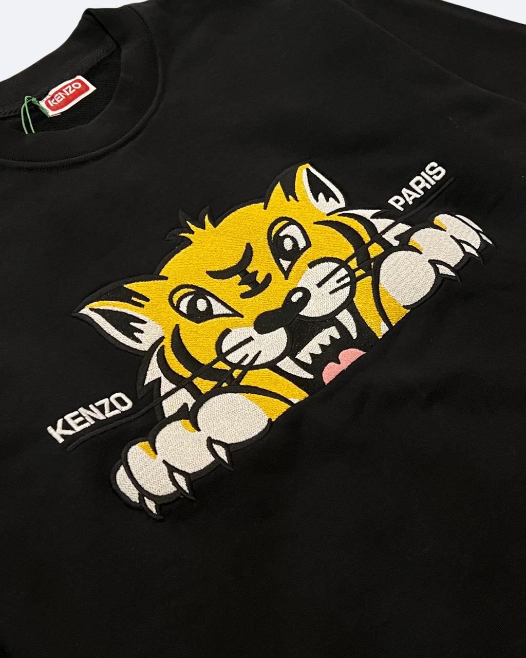 Kenzo – Mikina Angry Tiger – černá