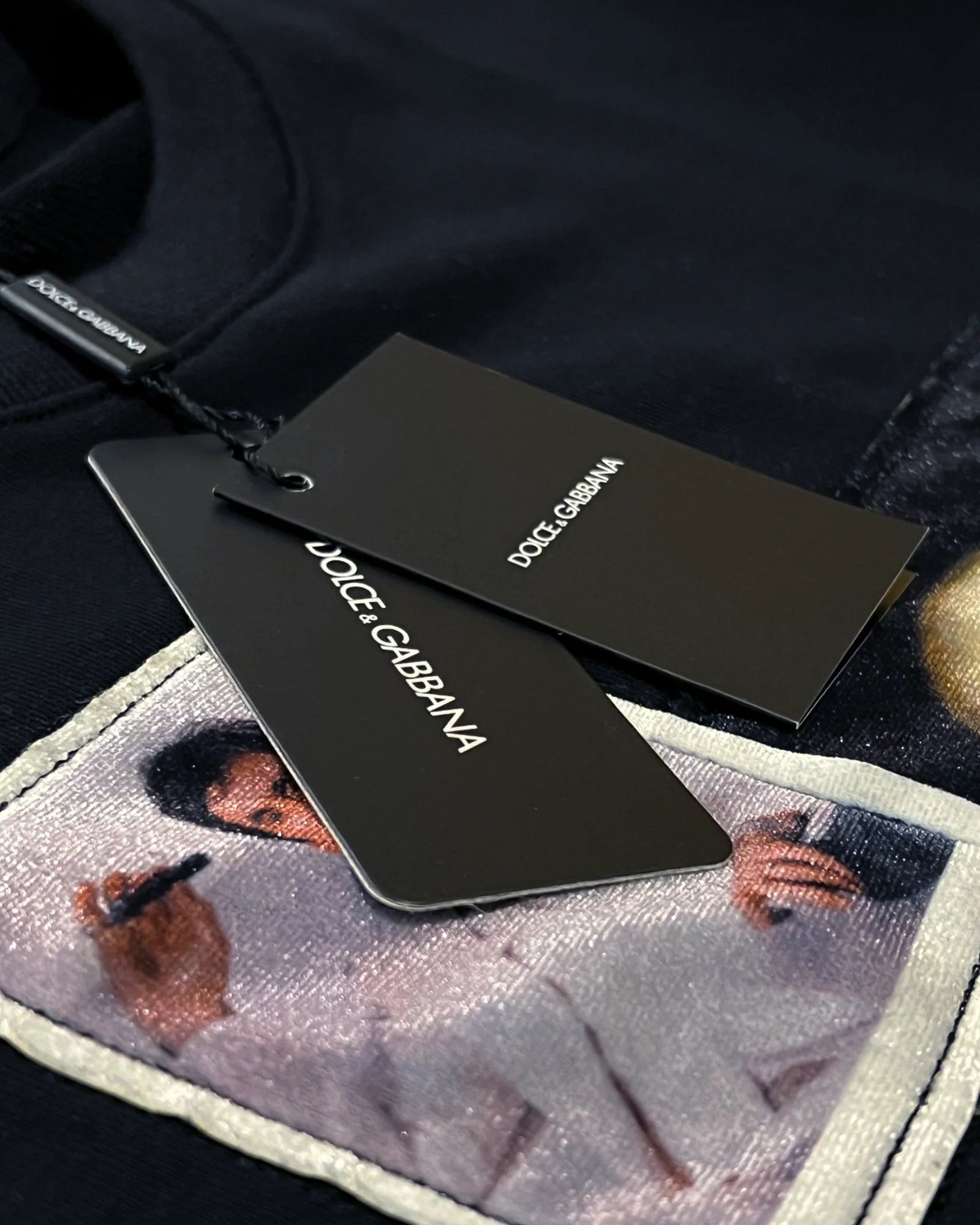 Dolce & Gabbana - Mikina Scraface - Černá