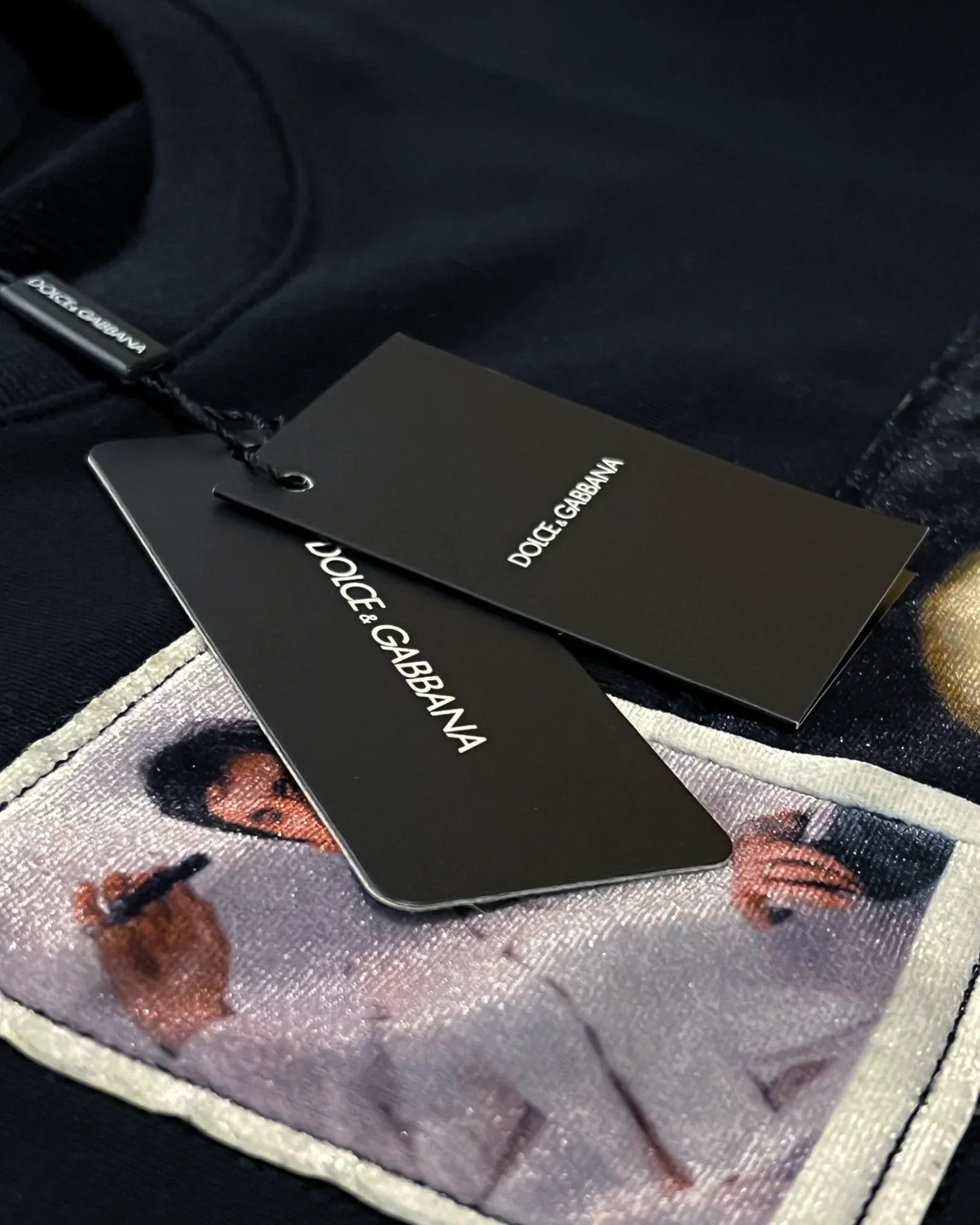 Dolce & Gabbana - Mikina Scraface - Černá