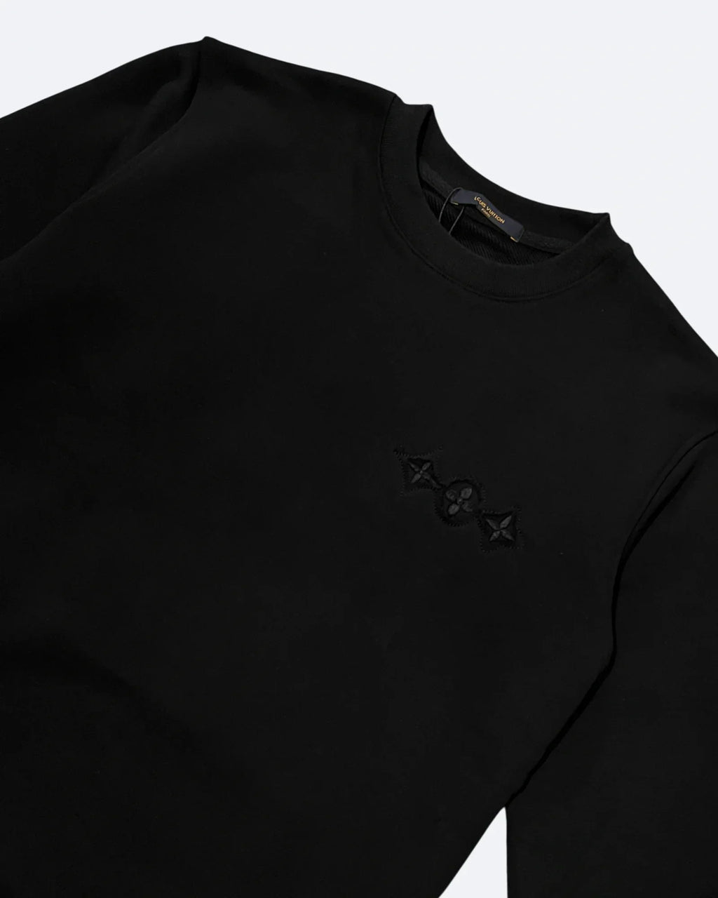 LVTN – mikina s aplikací monogramu – černá