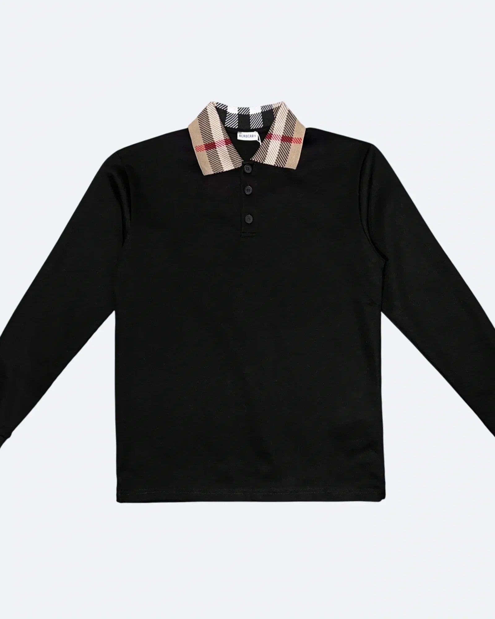 Burberry - Polokošile s dlouhým rukávem - Černá