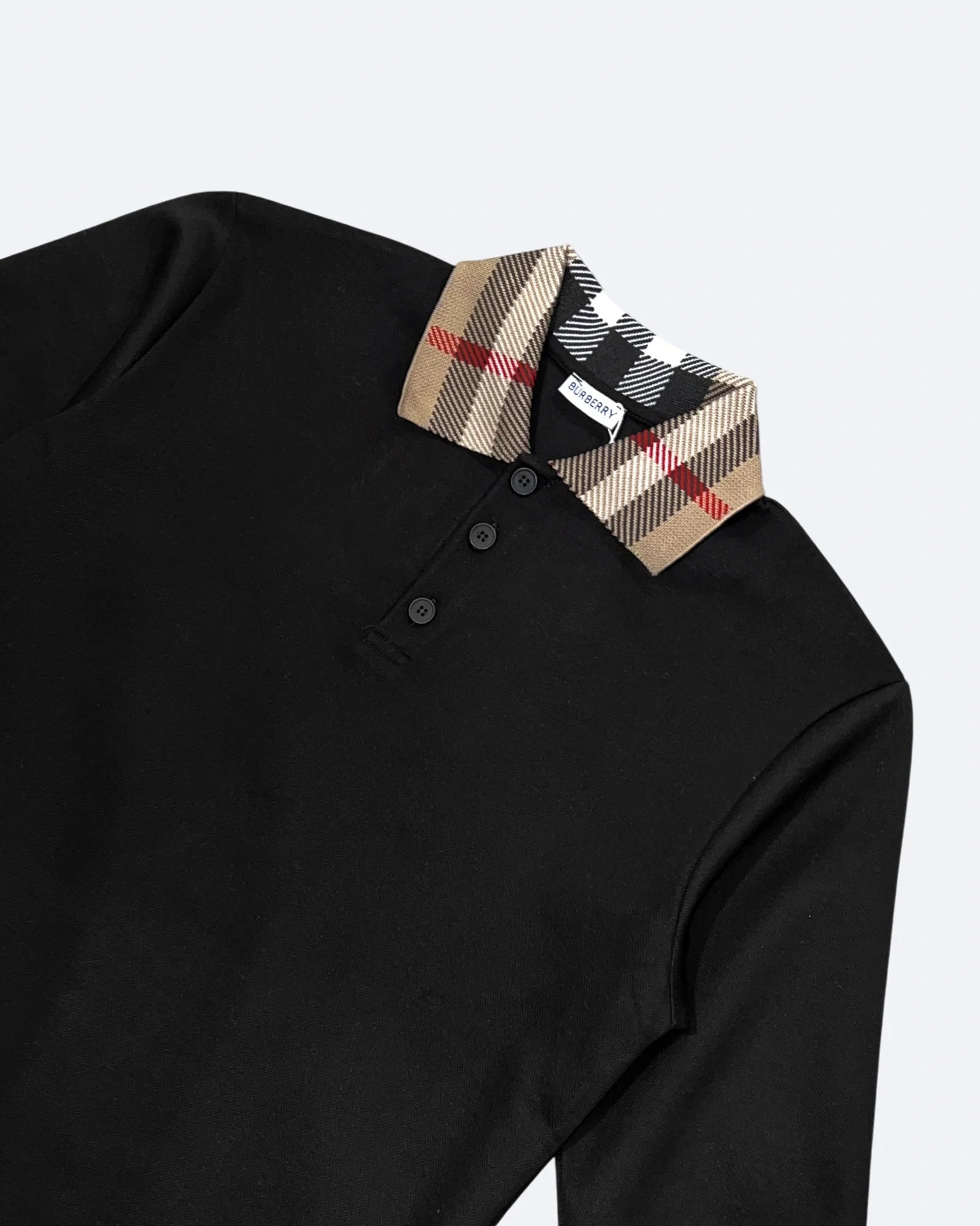 Burberry - Polokošile s dlouhým rukávem - Černá