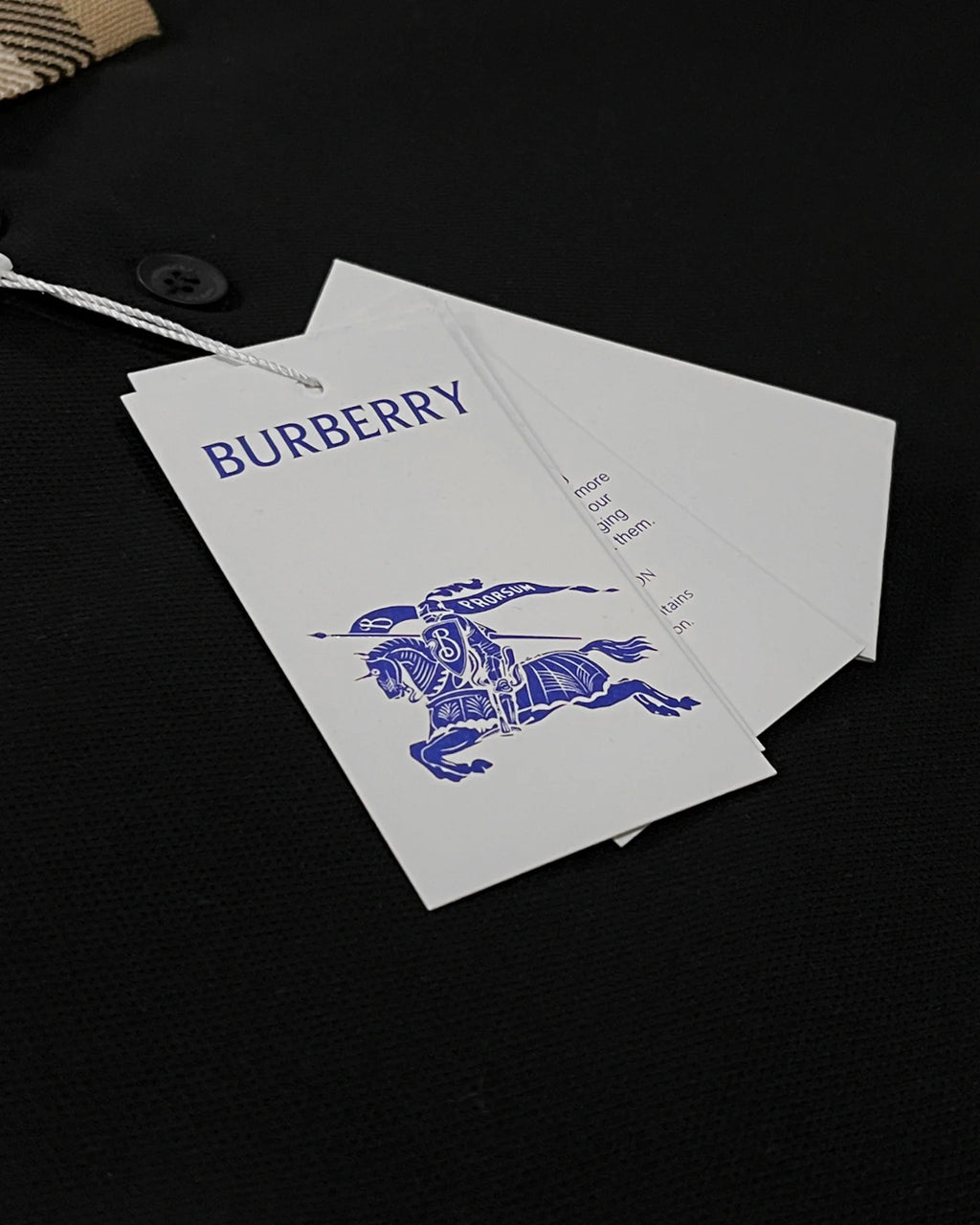 Burberry - Polokošile s dlouhým rukávem - Černá
