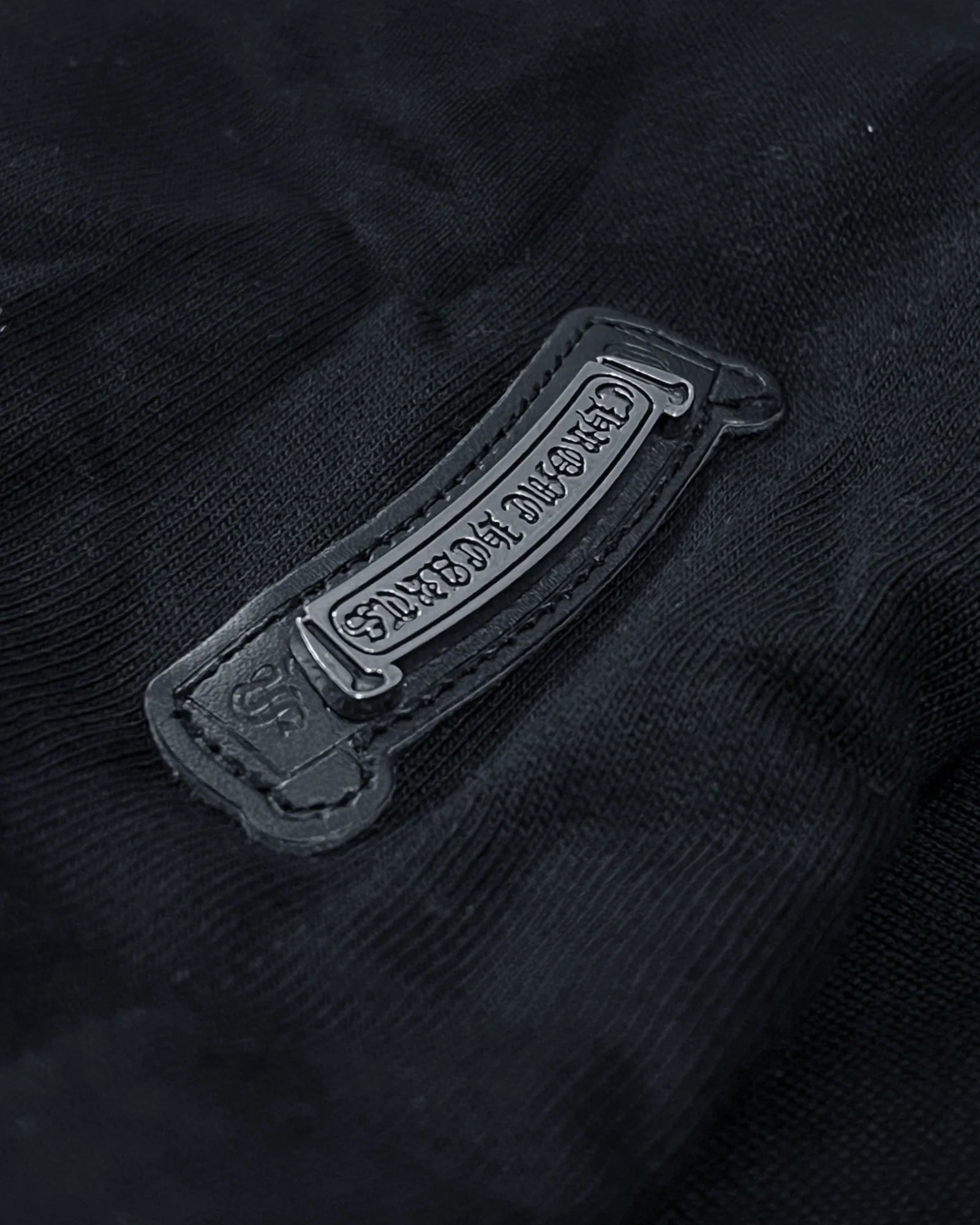 Chrome Hearts – Černá mikina s kapucí a červeným logem