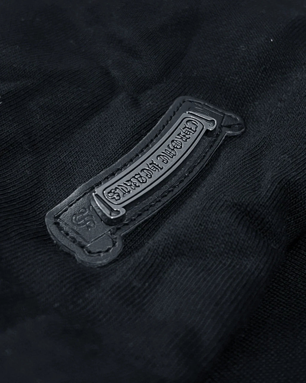 Chrome Hearts – Černá mikina s kapucí a červeným logem