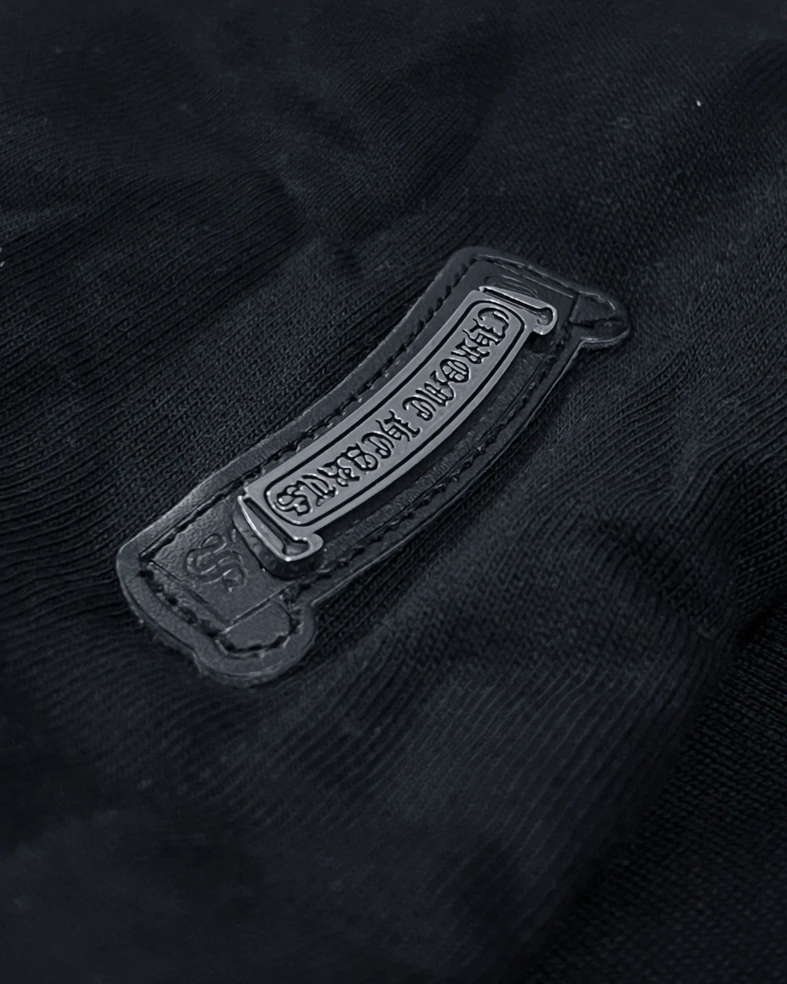Chrome Hearts – Černá mikina s kapucí a červeným logem
