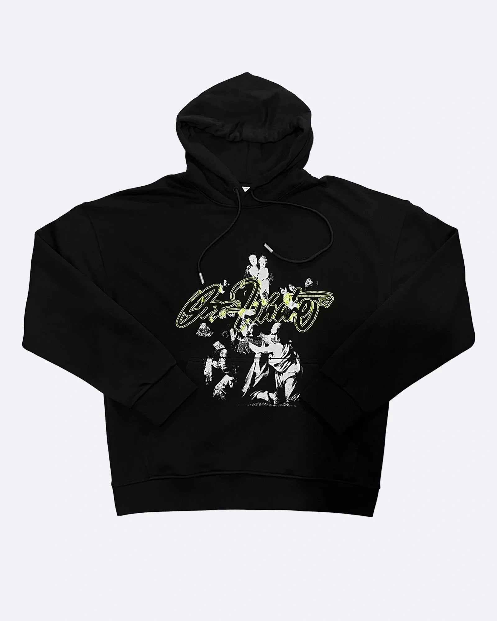 Off-White – Oversized mikina s kapucí Script Mary – černá