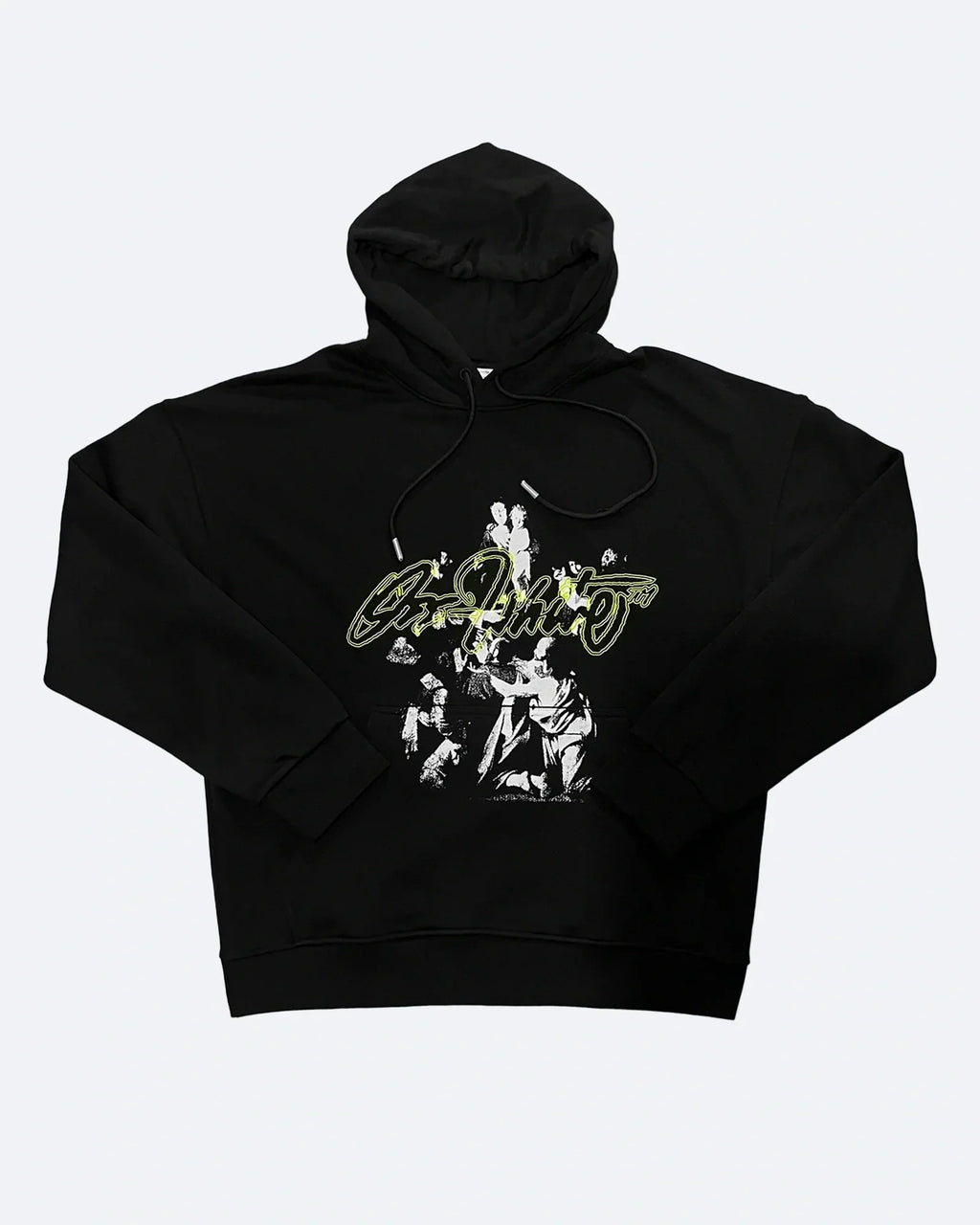 Off-White – Oversized mikina s kapucí Script Mary – černá