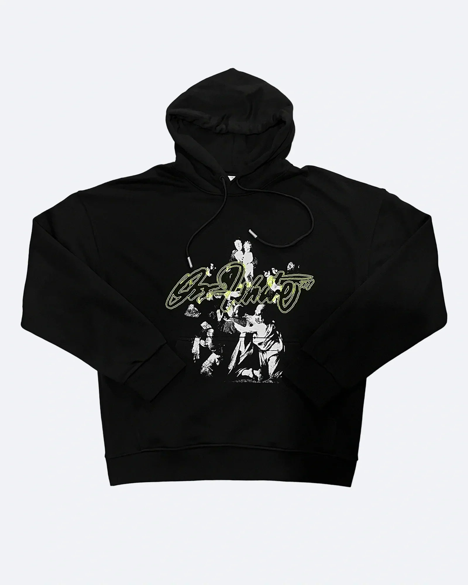 Off-White – Oversized mikina s kapucí Script Mary – černá