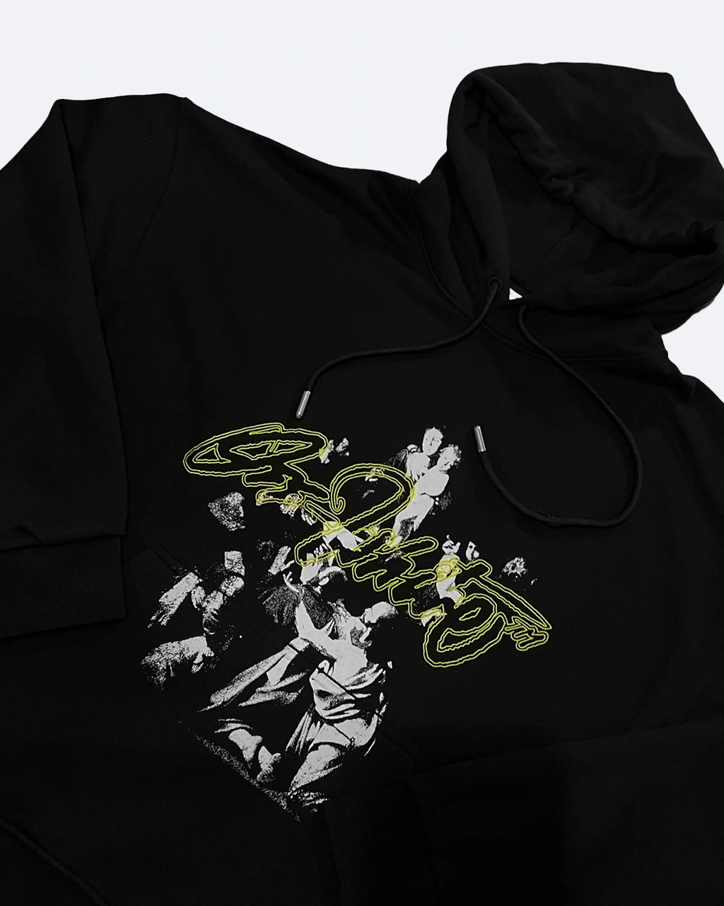Off-White – Oversized mikina s kapucí Script Mary – černá