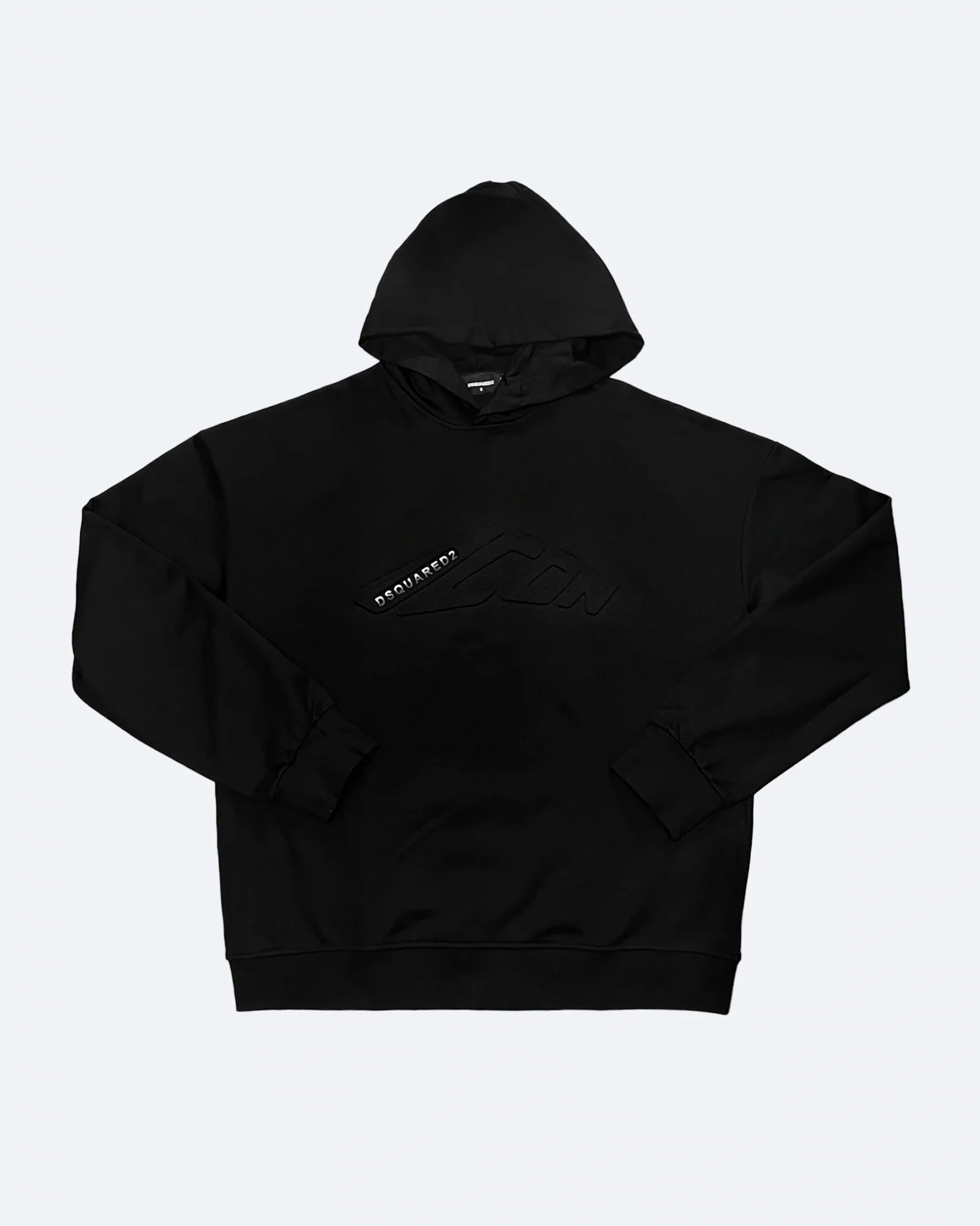 Dsquared2 - Oversized mikina s vyraženým logem - Černá