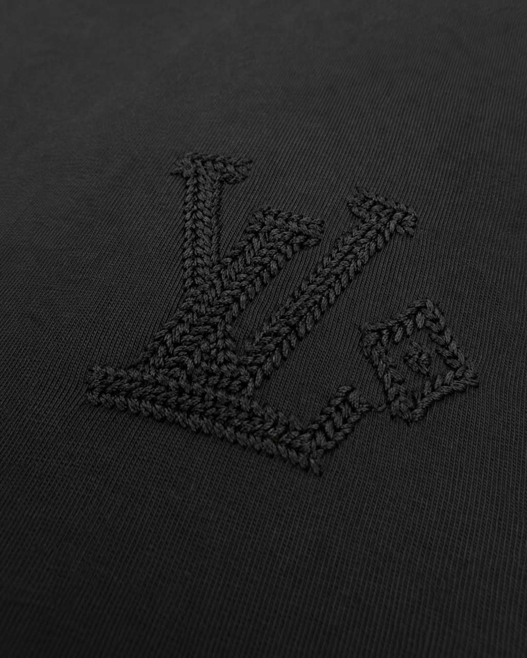 LVTN - Monogram Embroidery T-Shirt - Black