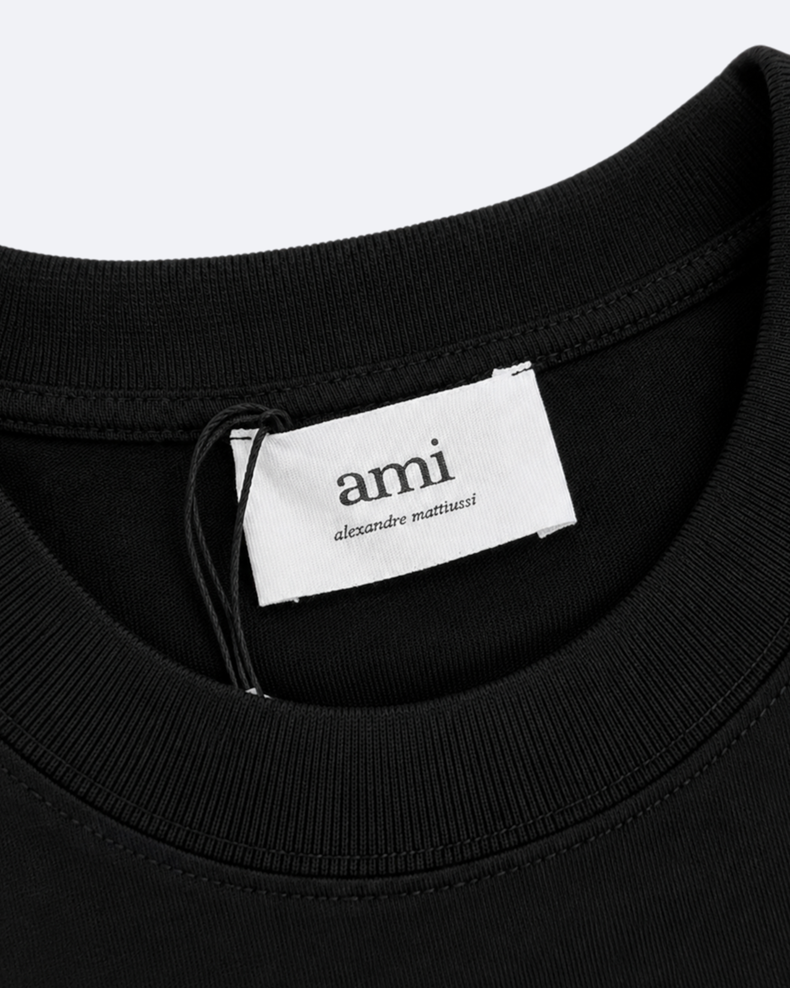 AMI - Cloud Logo Embroidery T-Shirt - Black
