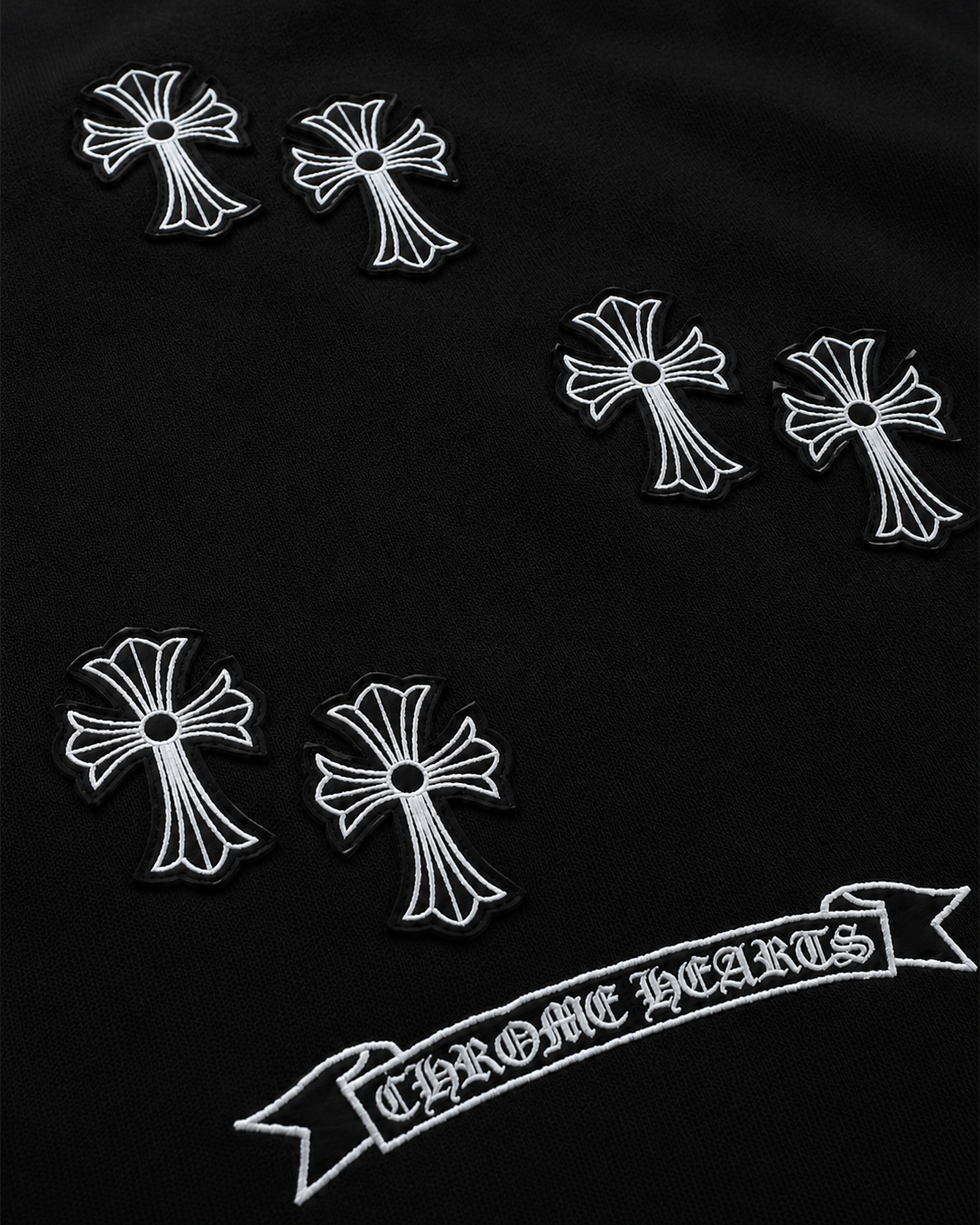 Chrome Hearts - White Cross T-Shirt - Black