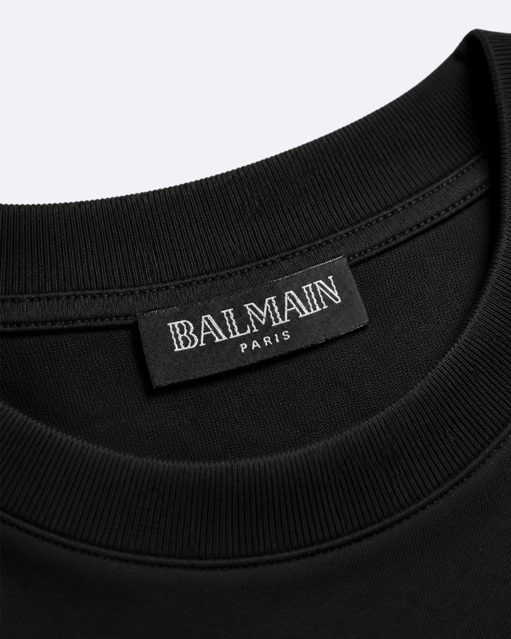 Balmain - Red Classic Logo T-Shirt - Black