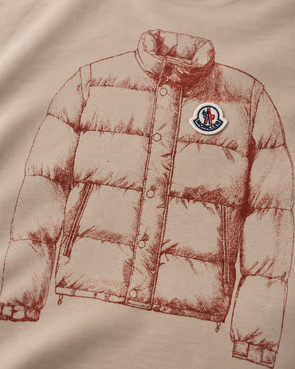 Moncler - Jacket Sketch T-Shirt - Beige