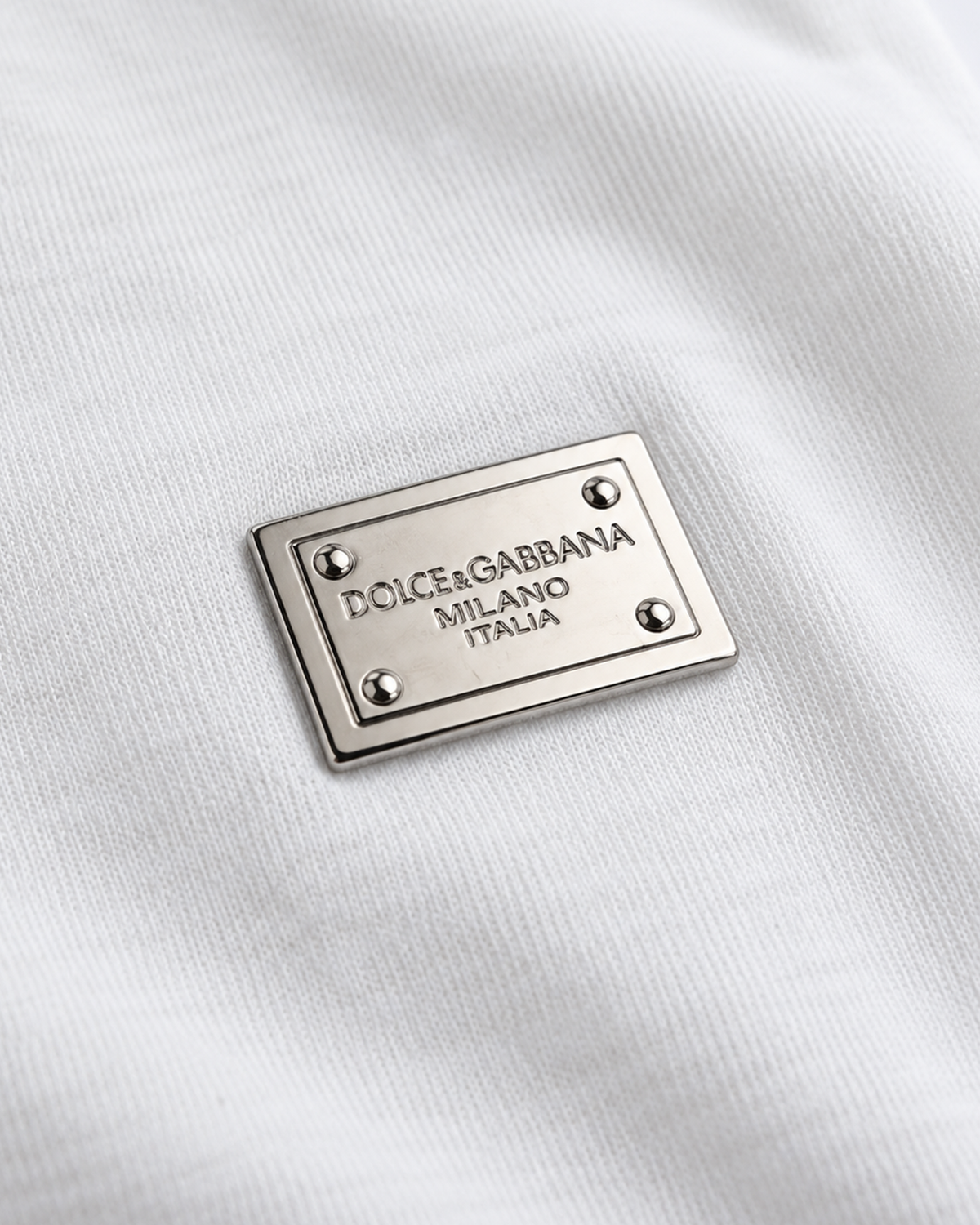Dolce & Gabbana - Plate Logo T-Shirt - White