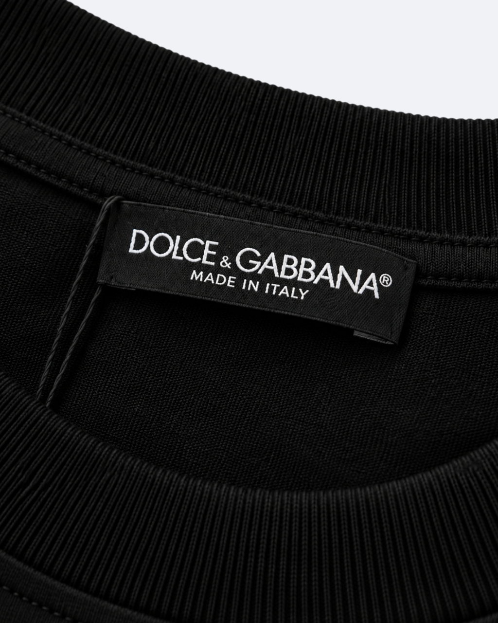 Dolce & Gabbana - Plate Logo T-Shirt - Black